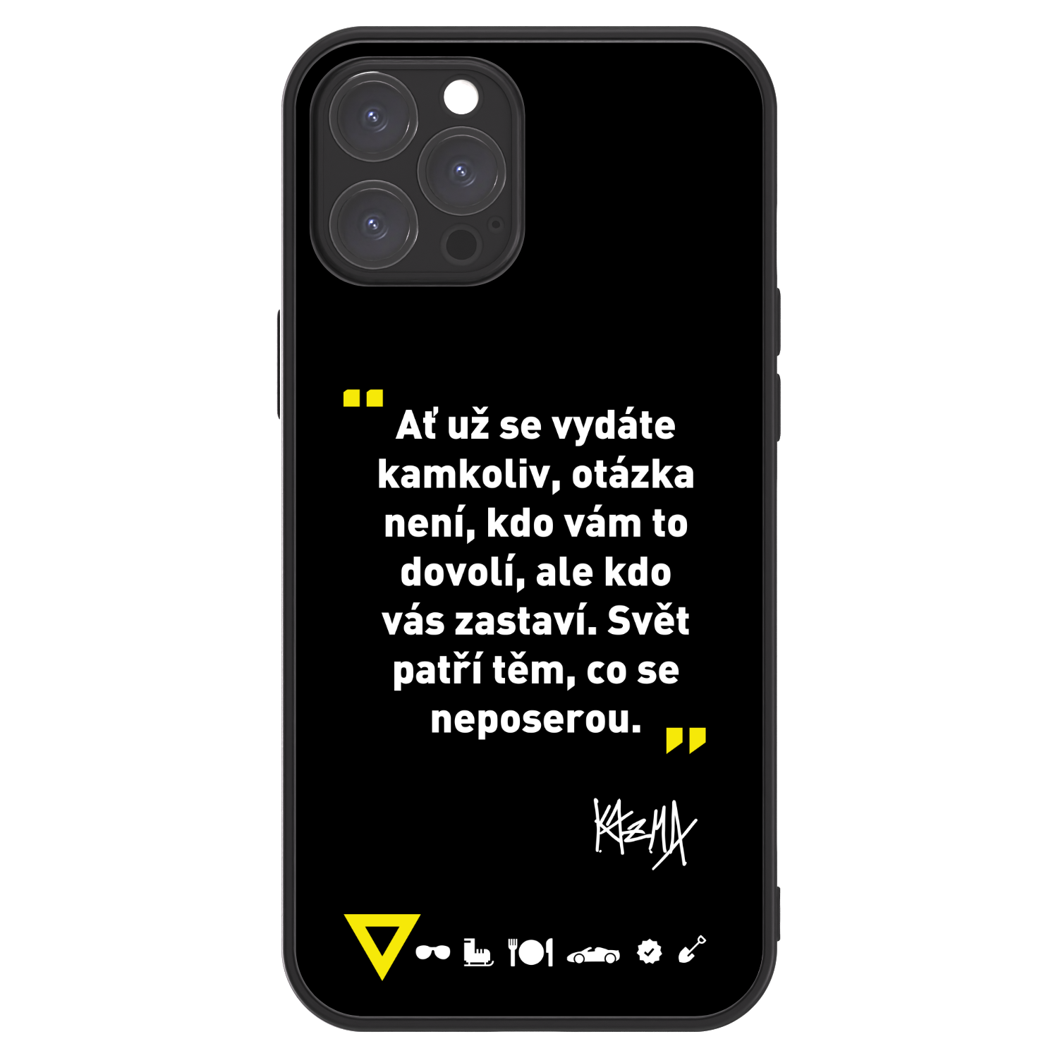 Picasee ULTIMATE CASE pro Apple iPhone 12 Pro Max - Kazma - SVĚT PATŘÍ TĚM, CO SE NEPOSEROU