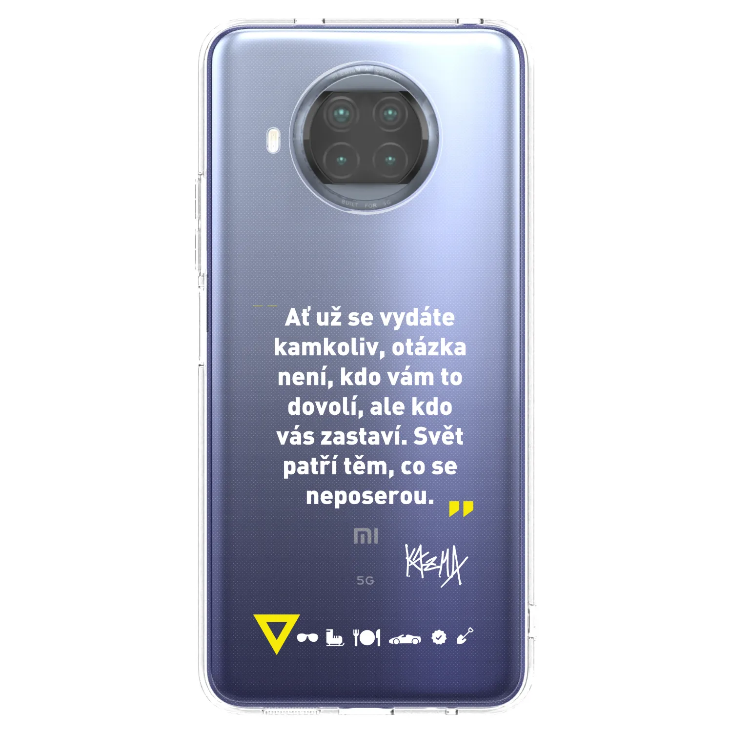 Picasee silikónový prehľadný obal pre Xiaomi Mi 10T Lite - Kazma - SVĚT PATŘÍ TĚM, CO SE NEPOSEROU