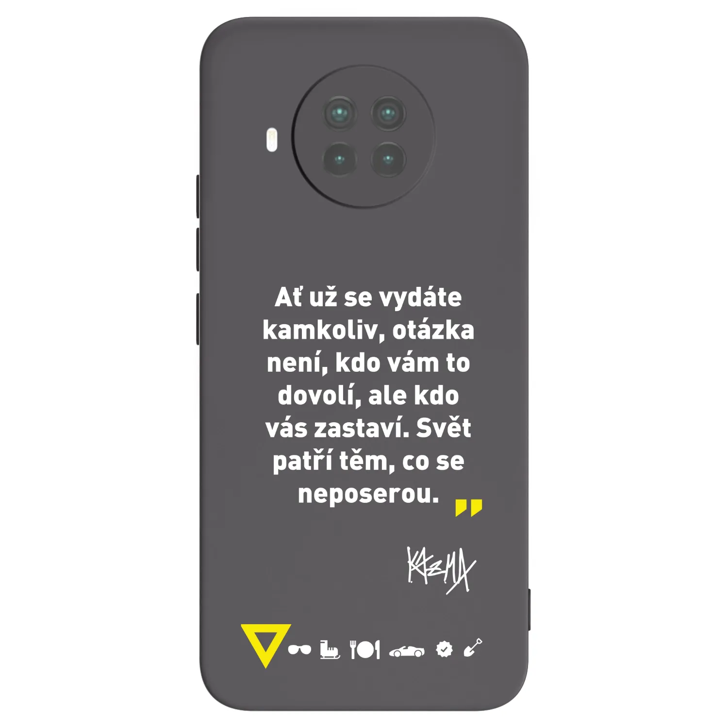 Picasee silikónový čierny obal pre Xiaomi Mi 10T Lite - Kazma - SVĚT PATŘÍ TĚM, CO SE NEPOSEROU