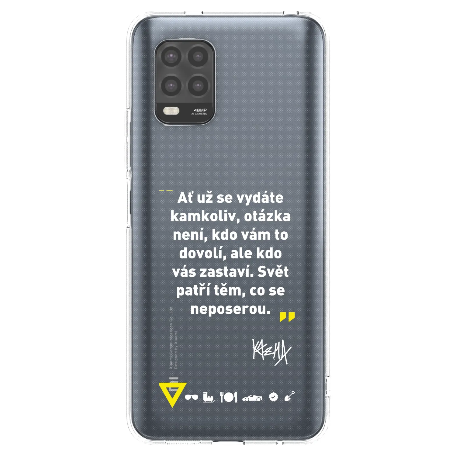 Silikónový prehľadný obal pre Xiaomi Mi 10 Lite - Kazma - SVĚT PATŘÍ TĚM, CO SE NEPOSEROU
