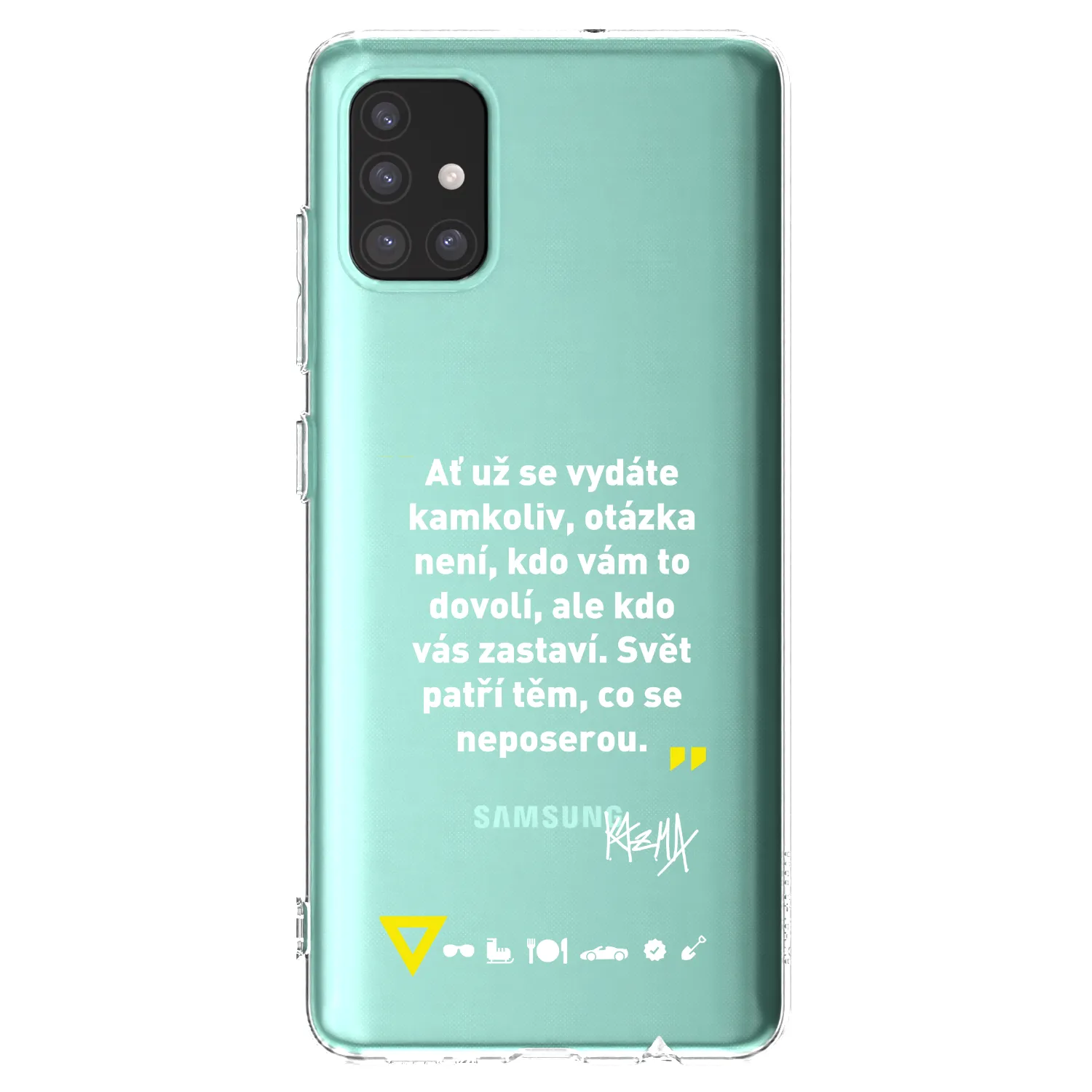 Picasee silikónový prehľadný obal pre Samsung Galaxy M51 M515F - Kazma - SVĚT PATŘÍ TĚM, CO SE NEPOSEROU
