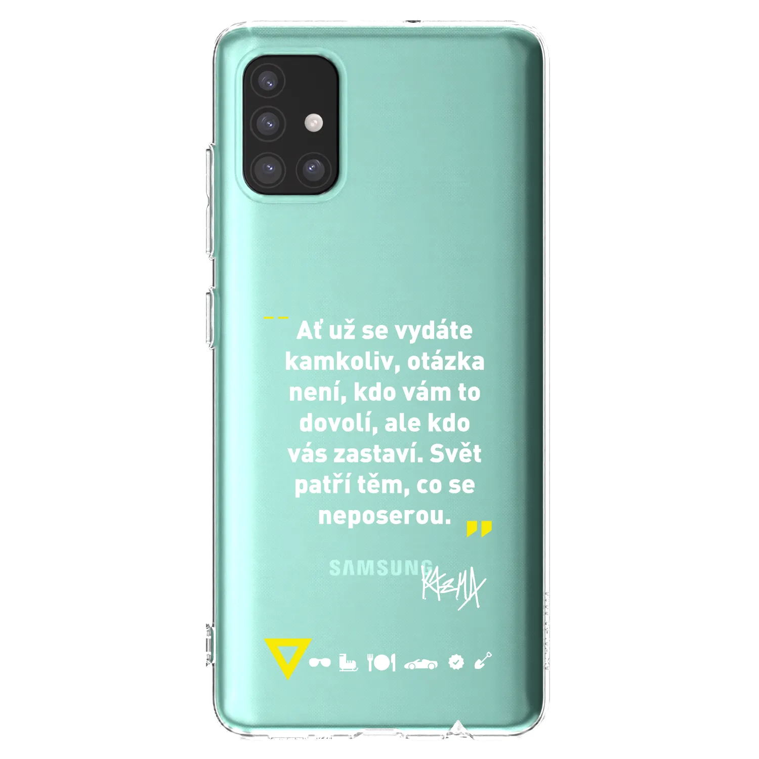 Picasee silikónový prehľadný obal pre Samsung Galaxy M31s - Kazma - SVĚT PATŘÍ TĚM, CO SE NEPOSEROU