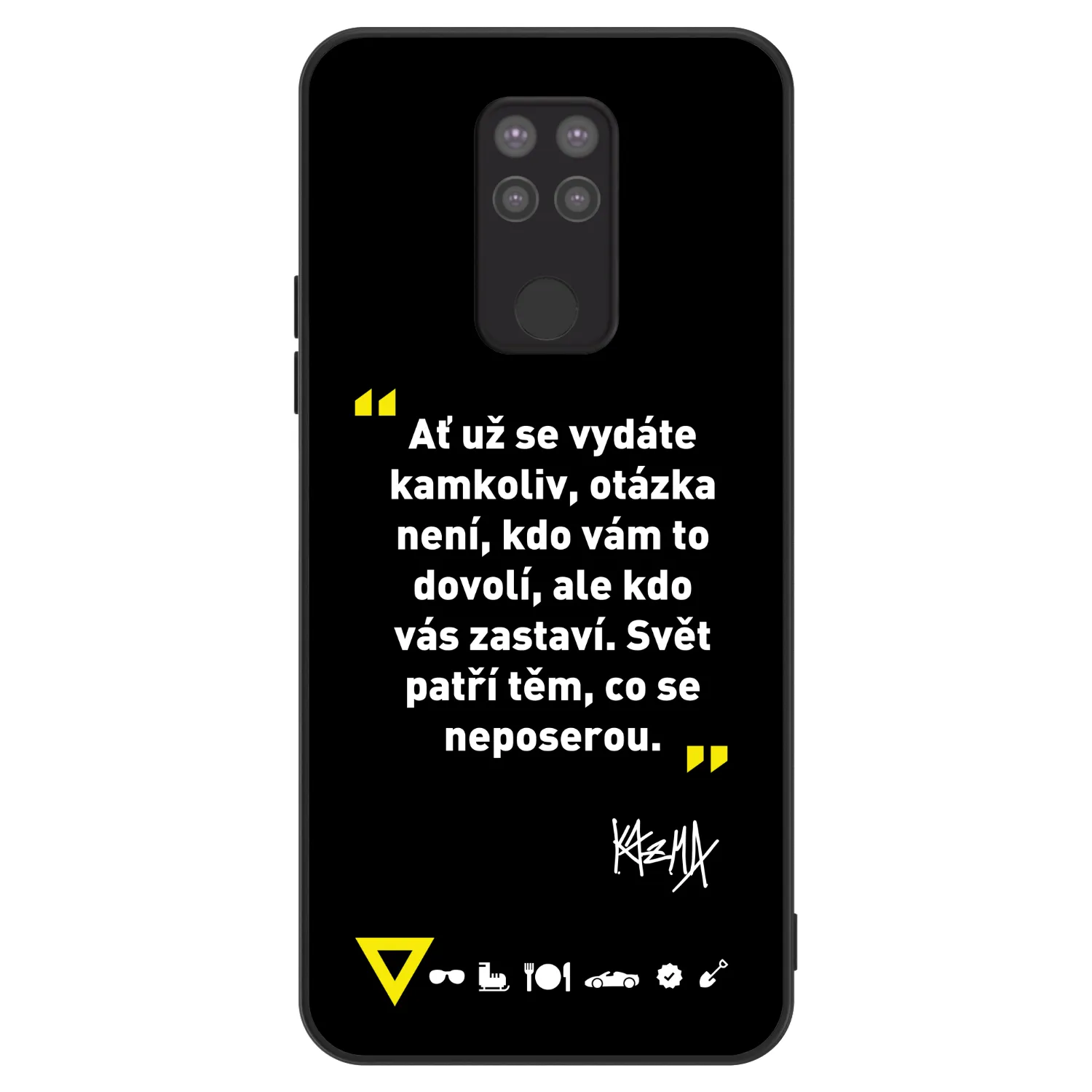 Picasee ULTIMATE CASE pro Xiaomi Redmi Note 9 - Kazma - SVĚT PATŘÍ TĚM, CO SE NEPOSEROU