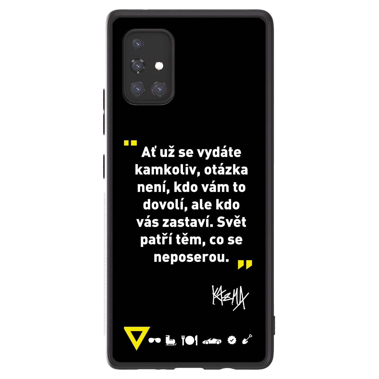 Picasee ULTIMATE CASE pro Samsung Galaxy A71 A715F - Kazma - SVĚT PATŘÍ TĚM, CO SE NEPOSEROU