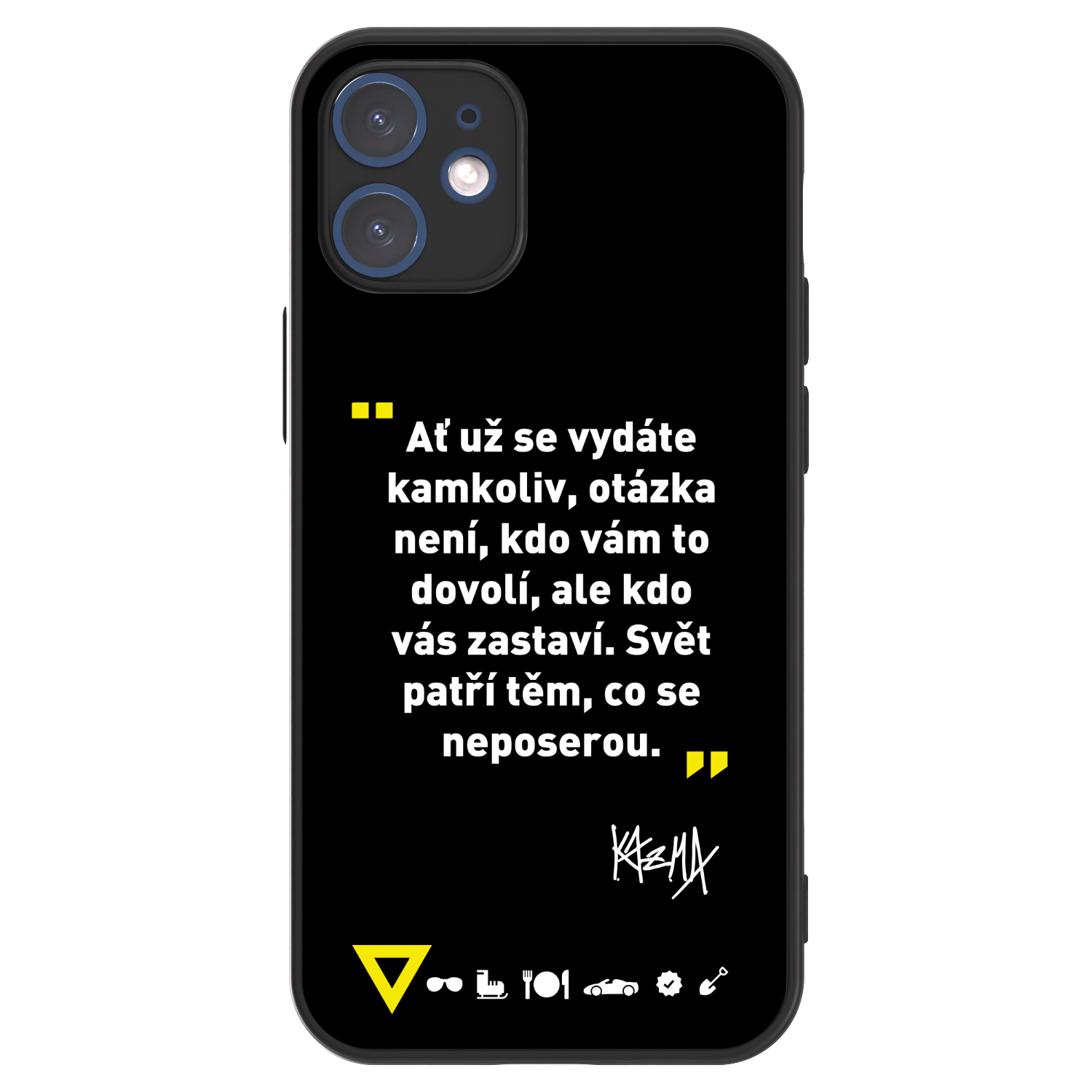 Picasee ULTIMATE CASE pro Apple iPhone 12 mini - Kazma - SVĚT PATŘÍ TĚM, CO SE NEPOSEROU