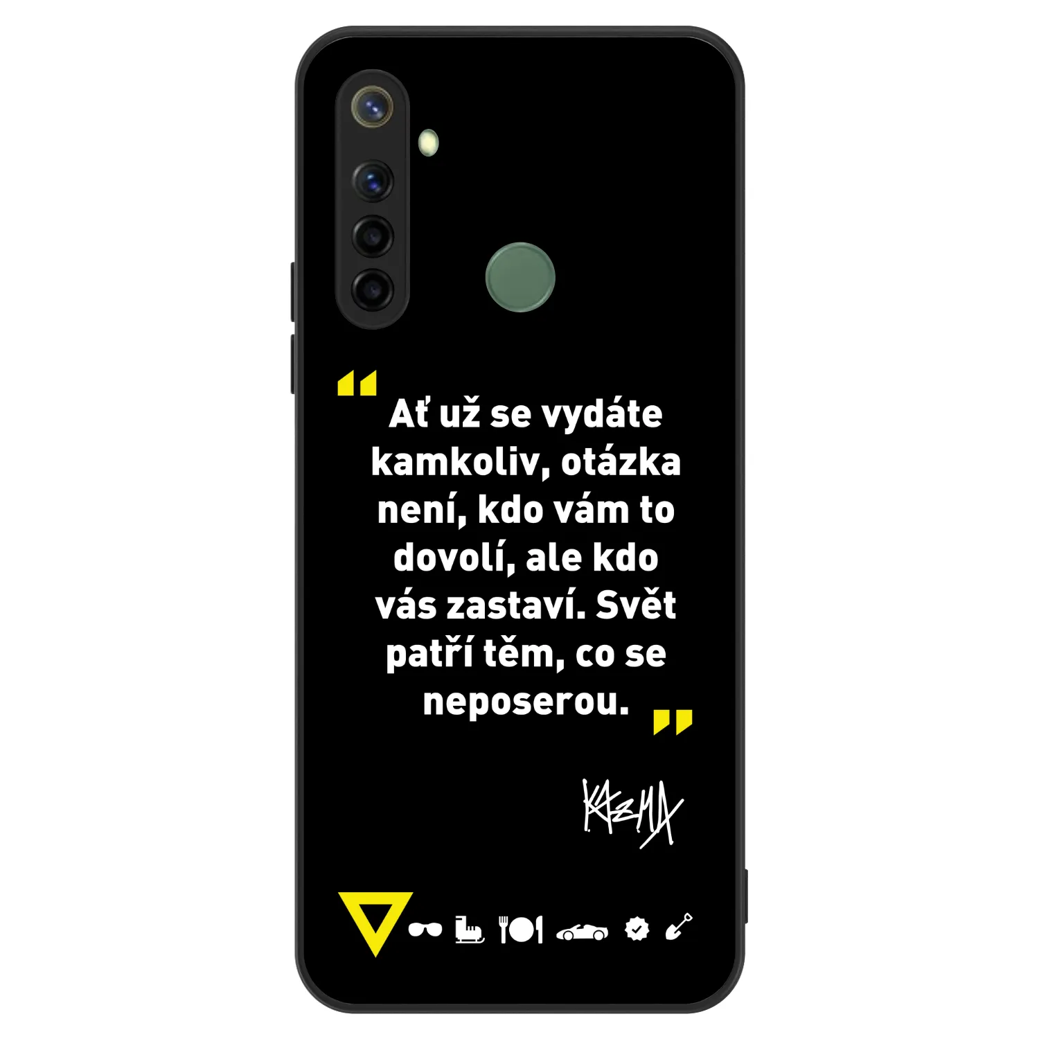 Picasee ULTIMATE CASE pro Realme 6i - Kazma - SVĚT PATŘÍ TĚM, CO SE NEPOSEROU