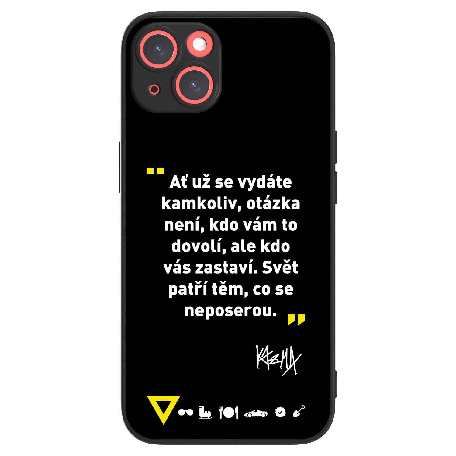 Picasee ULTIMATE CASE pro Apple iPhone 13 - Kazma - SVĚT PATŘÍ TĚM, CO SE NEPOSEROU