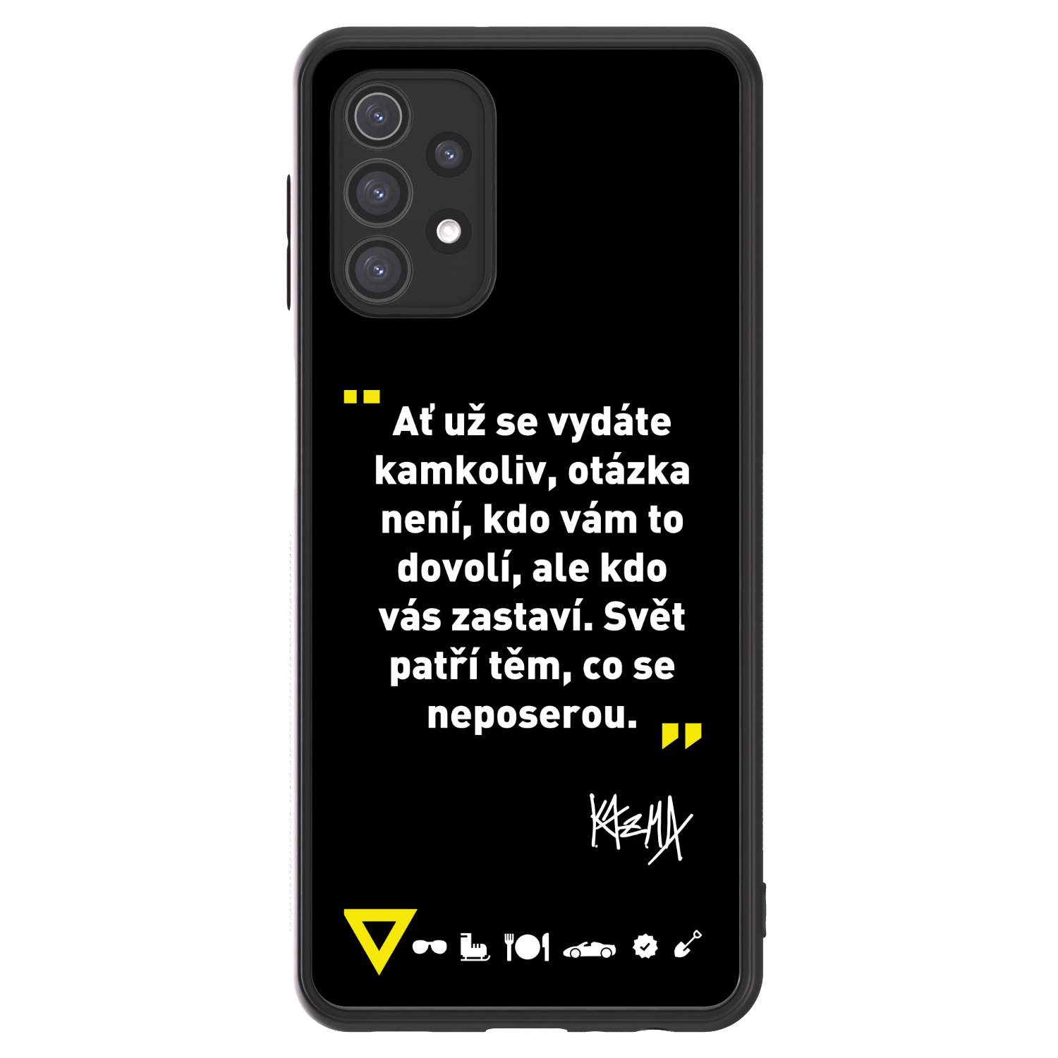 Picasee ULTIMATE CASE pro Samsung Galaxy A32 5G A326B - Kazma - SVĚT PATŘÍ TĚM, CO SE NEPOSEROU