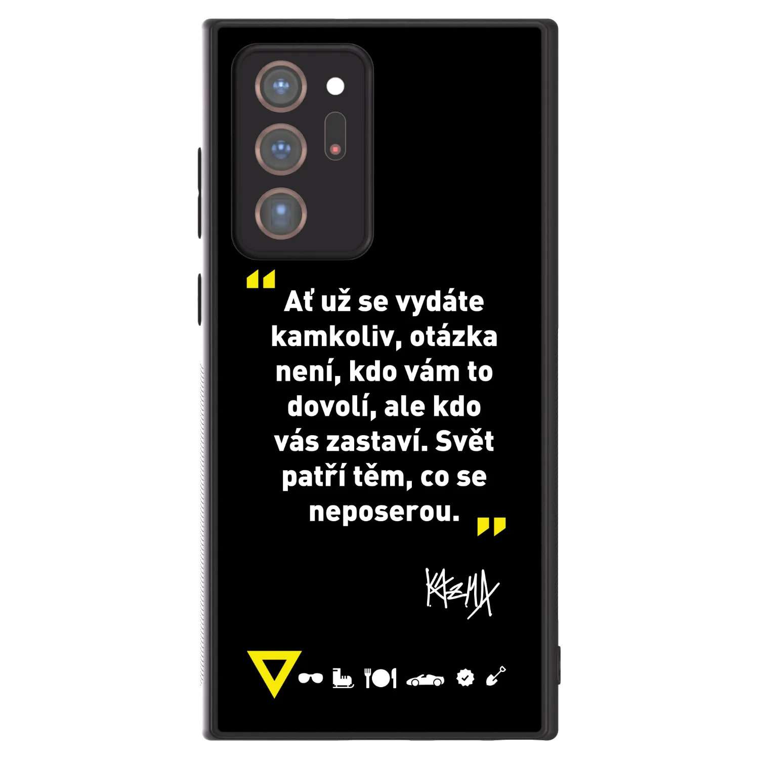 Picasee ULTIMATE CASE pro Samsung Galaxy Note 20 Ultra - Kazma - SVĚT PATŘÍ TĚM, CO SE NEPOSEROU