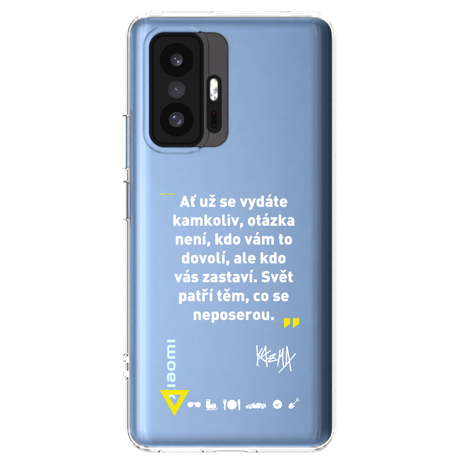 Picasee silikónový prehľadný obal pre Xiaomi 11T - Kazma - SVĚT PATŘÍ TĚM, CO SE NEPOSEROU