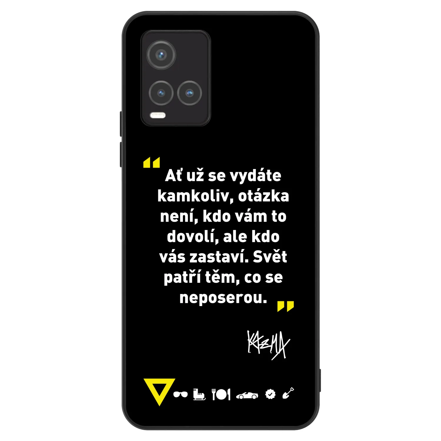 Picasee ULTIMATE CASE pro Vivo Y33s - Kazma - SVĚT PATŘÍ TĚM, CO SE NEPOSEROU