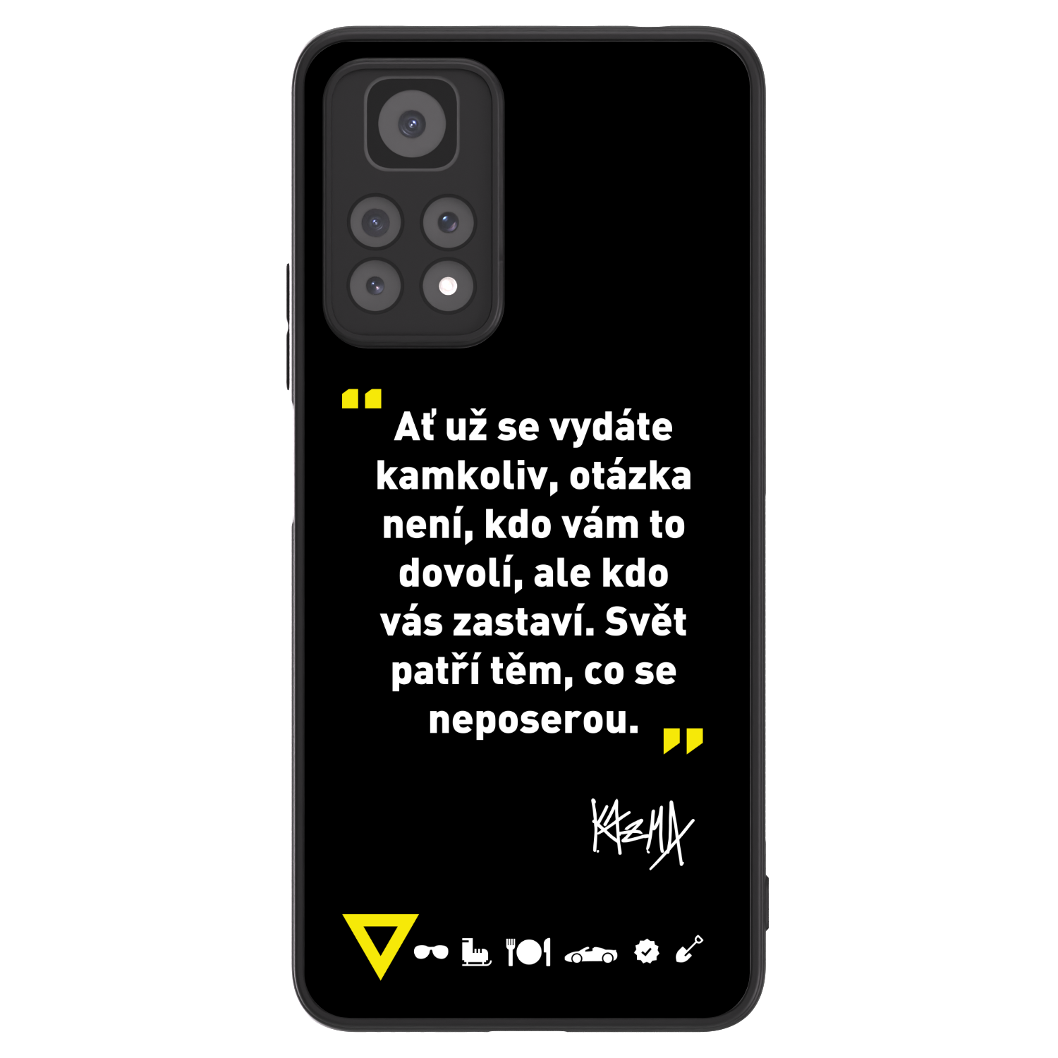 Picasee ULTIMATE CASE pro Xiaomi Redmi Note 11 Pro 5G - Kazma - SVĚT PATŘÍ TĚM, CO SE NEPOSEROU