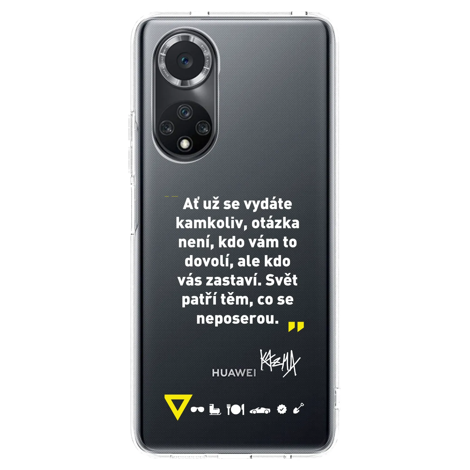 Picasee silikónový prehľadný obal pre Huawei Nova 9 SE - Kazma - SVĚT PATŘÍ TĚM, CO SE NEPOSEROU