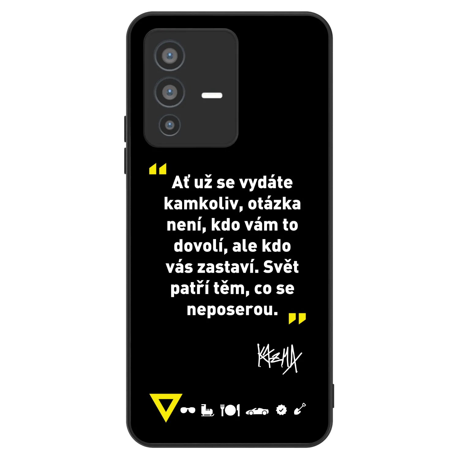 Picasee ULTIMATE CASE pro Vivo V23 5G - Kazma - SVĚT PATŘÍ TĚM, CO SE NEPOSEROU