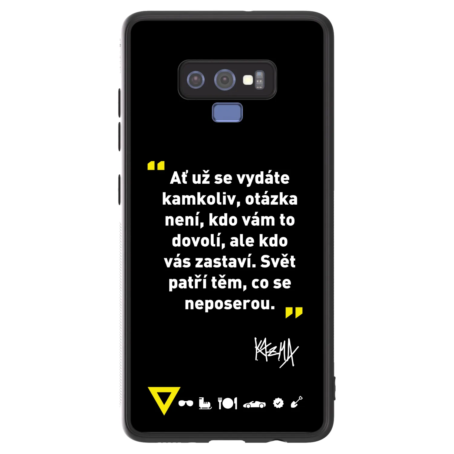 Picasee ULTIMATE CASE pro Samsung Galaxy Note 9 N960F - Kazma - SVĚT PATŘÍ TĚM, CO SE NEPOSEROU