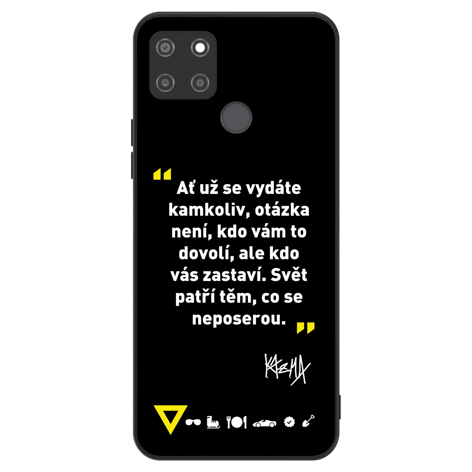 Picasee ULTIMATE CASE pro Realme C21Y - Kazma - SVĚT PATŘÍ TĚM, CO SE NEPOSEROU