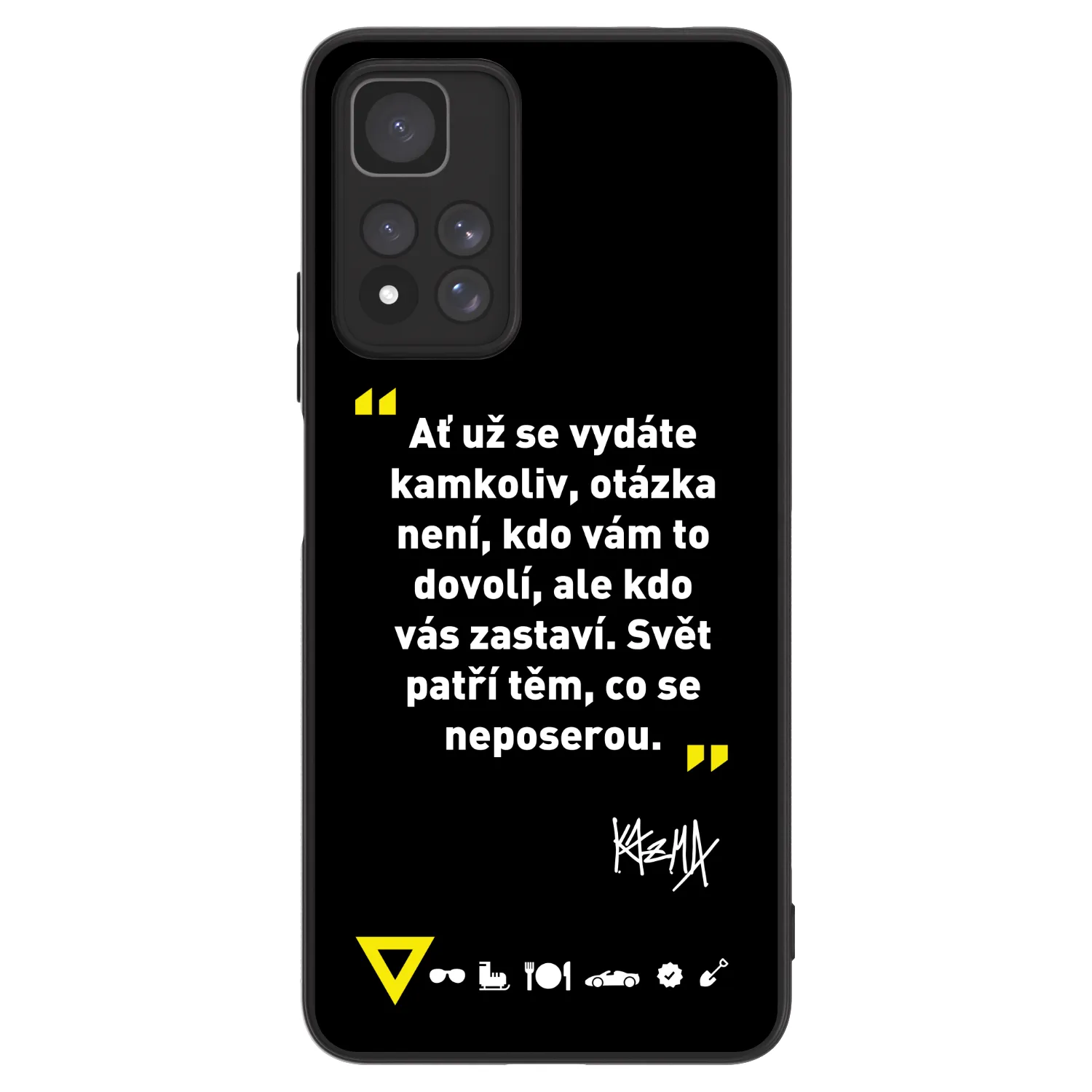 Picasee ULTIMATE CASE pro Xiaomi Redmi Note 11 Pro+ 5G - Kazma - SVĚT PATŘÍ TĚM, CO SE NEPOSEROU