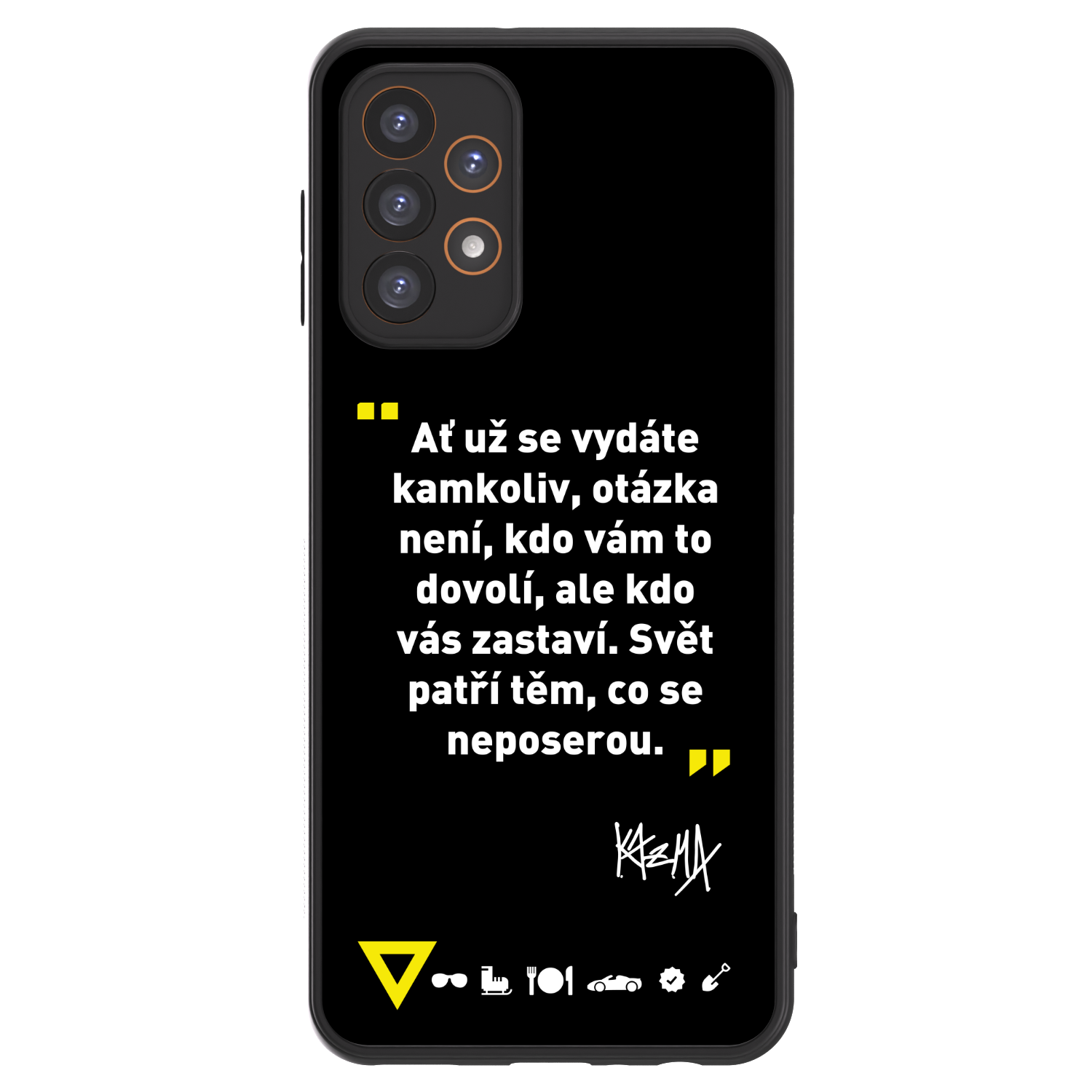 Picasee ULTIMATE CASE pro Samsung Galaxy A23 A235F 4G - Kazma - SVĚT PATŘÍ TĚM, CO SE NEPOSEROU