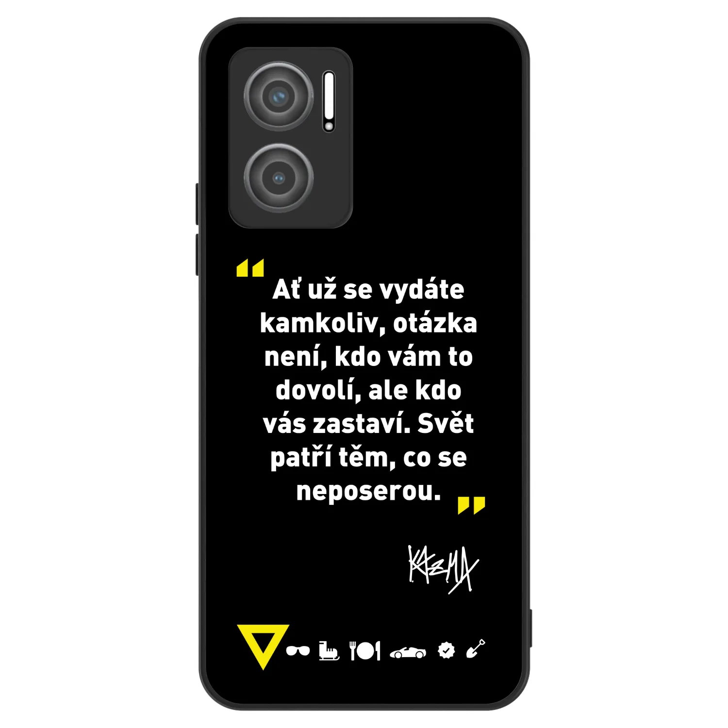 Picasee ULTIMATE CASE pro Xiaomi Redmi 10 5G - Kazma - SVĚT PATŘÍ TĚM, CO SE NEPOSEROU