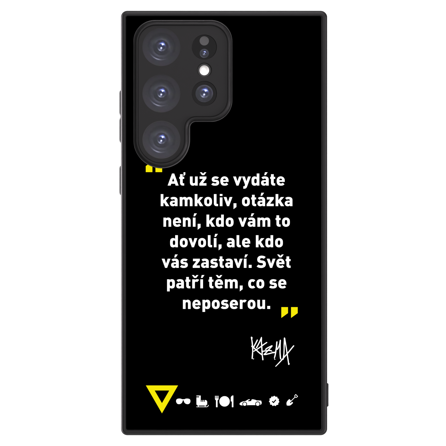 Picasee ULTIMATE CASE pro Samsung Galaxy S23 Ultra 5G - Kazma - SVĚT PATŘÍ TĚM, CO SE NEPOSEROU