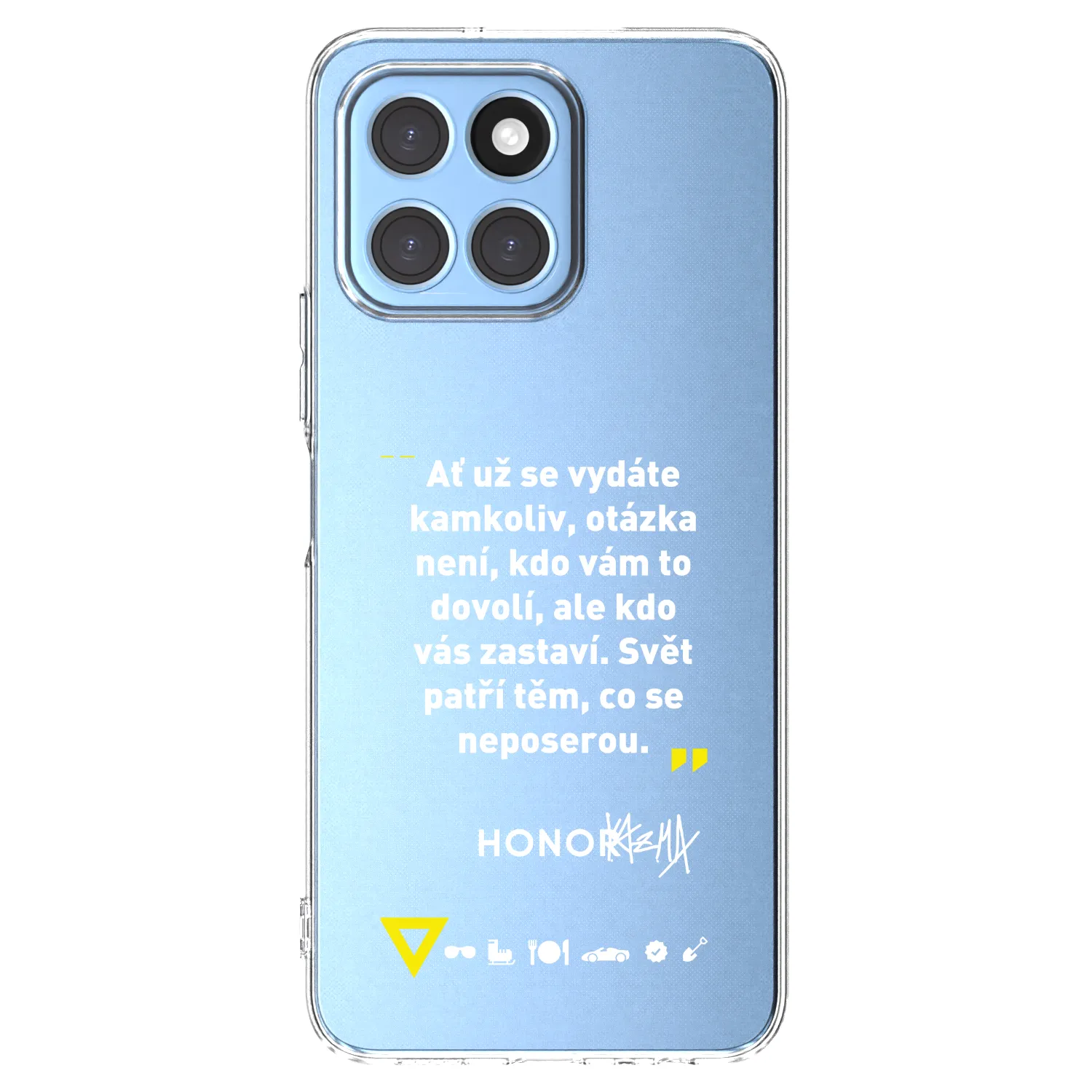 Picasee silikónový prehľadný obal pre Honor X6 - Kazma - SVĚT PATŘÍ TĚM, CO SE NEPOSEROU