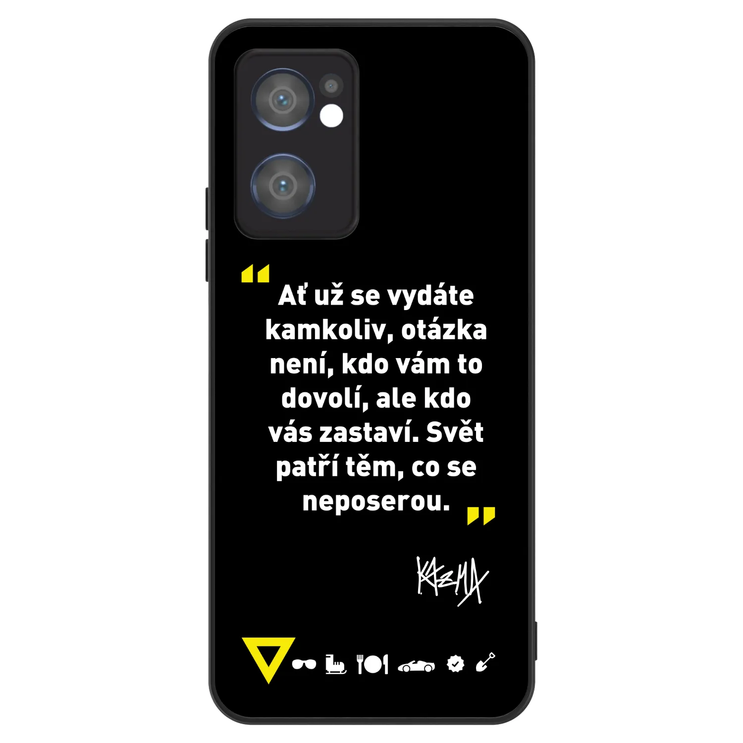 Picasee ULTIMATE CASE pro OPPO Reno 7 5G - Kazma - SVĚT PATŘÍ TĚM, CO SE NEPOSEROU