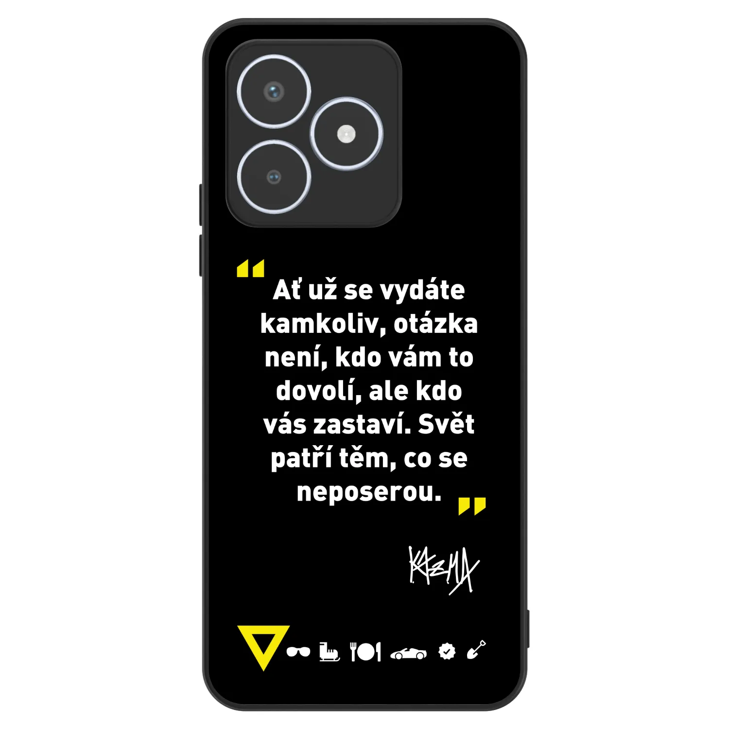 Picasee ULTIMATE CASE pro Realme C53 - Kazma - SVĚT PATŘÍ TĚM, CO SE NEPOSEROU