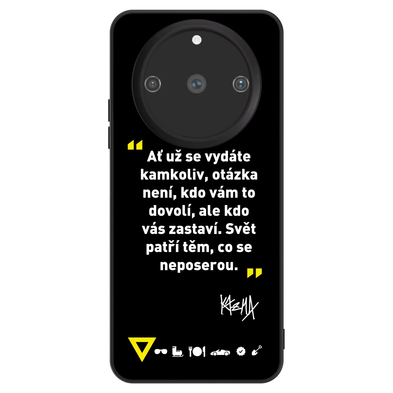 Picasee ULTIMATE CASE pro Realme 11 Pro+ - Kazma - SVĚT PATŘÍ TĚM, CO SE NEPOSEROU