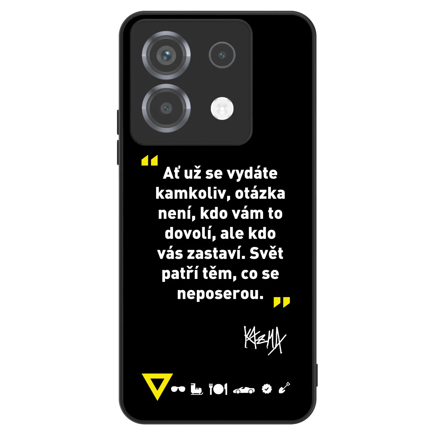 Picasee ULTIMATE CASE pro Xiaomi Poco X6 - Kazma - SVĚT PATŘÍ TĚM, CO SE NEPOSEROU