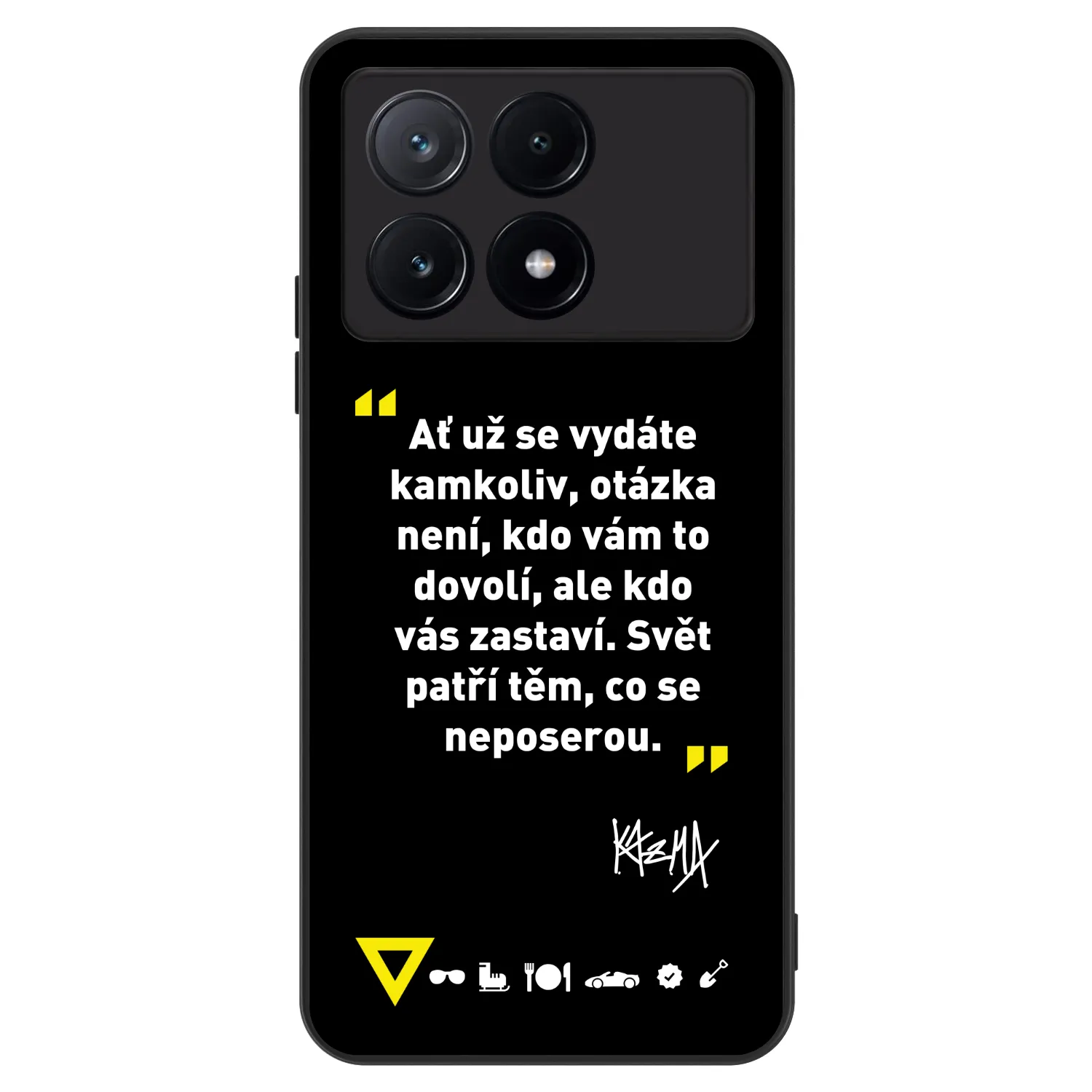 Picasee ULTIMATE CASE pro Xiaomi Poco X6 Pro - Kazma - SVĚT PATŘÍ TĚM, CO SE NEPOSEROU