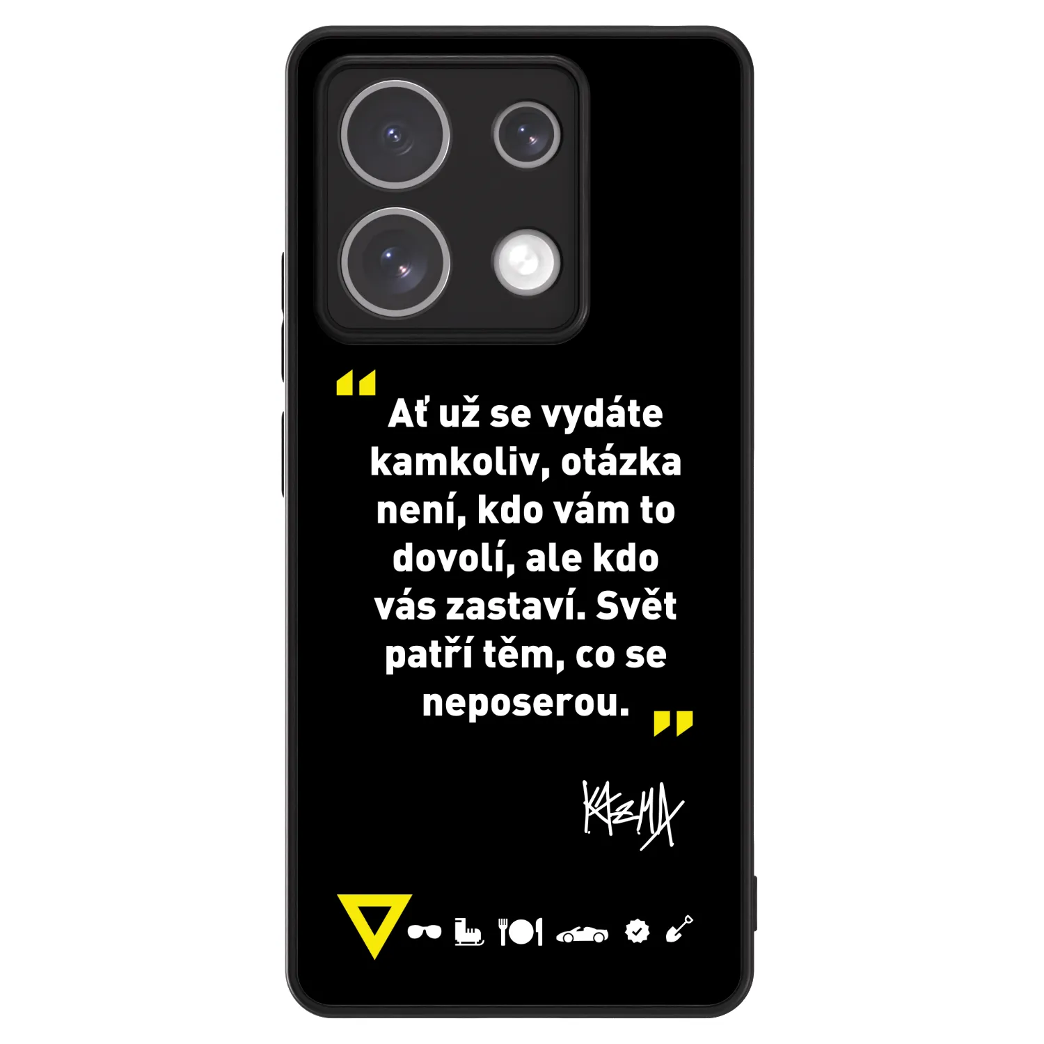 Picasee ULTIMATE CASE pro Xiaomi Redmi Note 13 Pro 5G - Kazma - SVĚT PATŘÍ TĚM, CO SE NEPOSEROU
