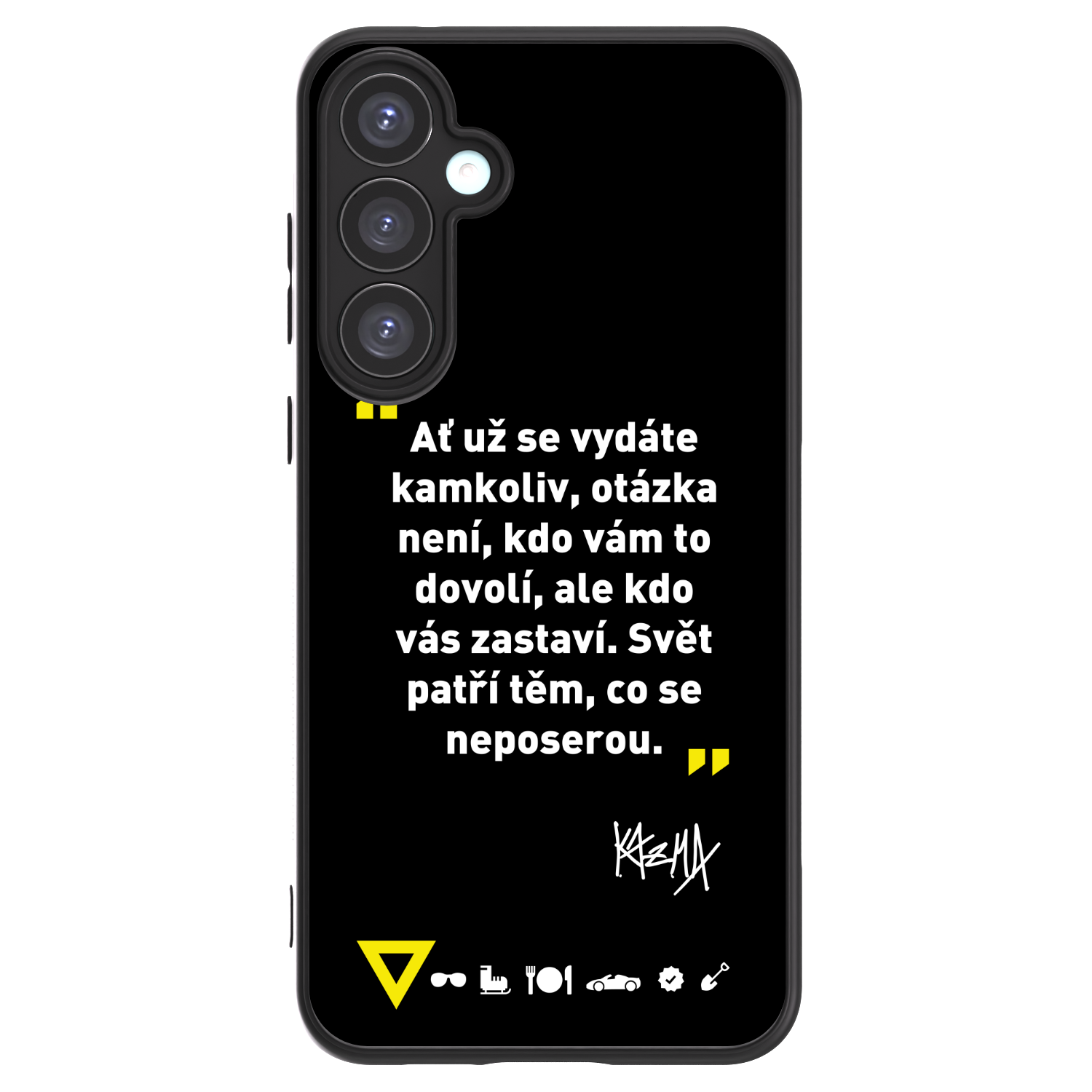 Picasee ULTIMATE CASE pro Samsung Galaxy A55 5G A556B - Kazma - SVĚT PATŘÍ TĚM, CO SE NEPOSEROU