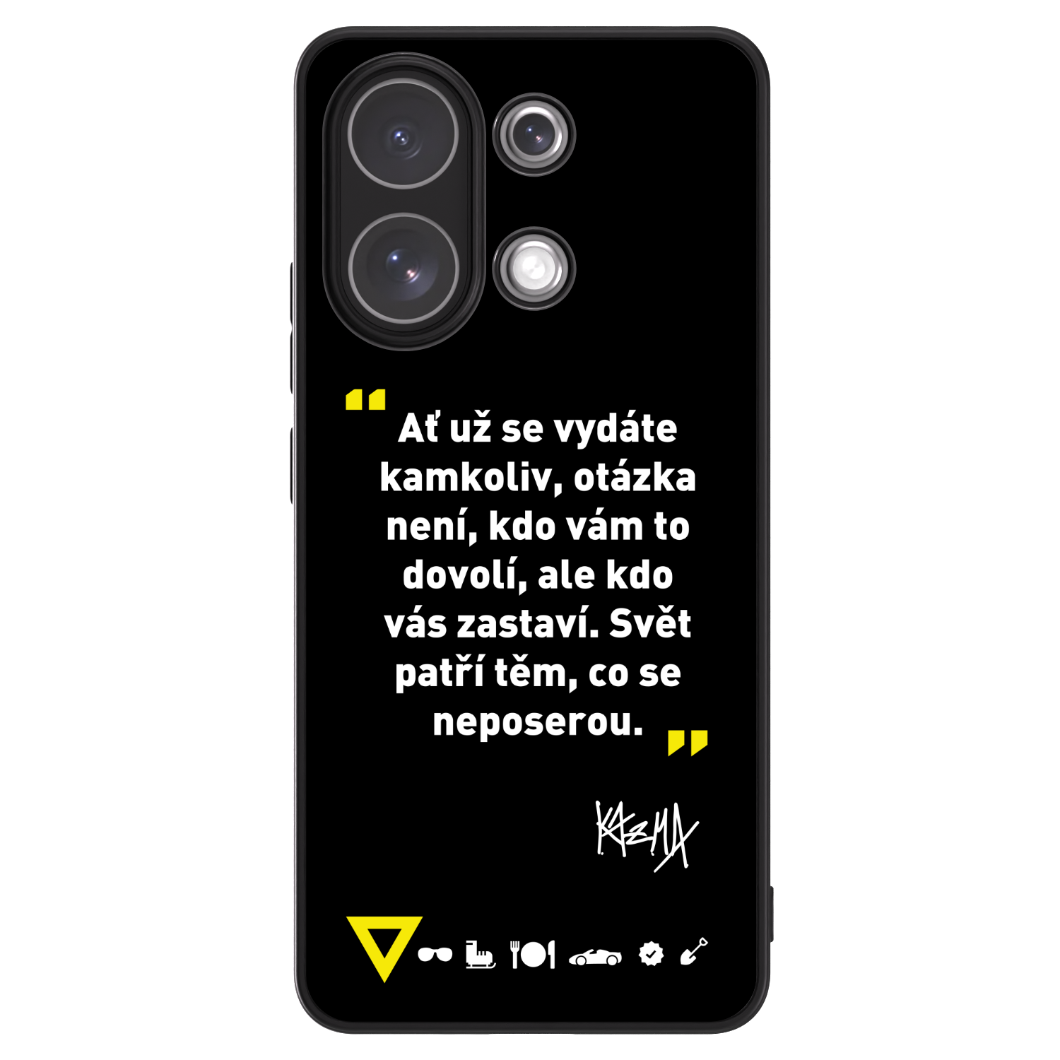 Picasee ULTIMATE CASE pro Xiaomi Redmi Note 13 4G - Kazma - SVĚT PATŘÍ TĚM, CO SE NEPOSEROU