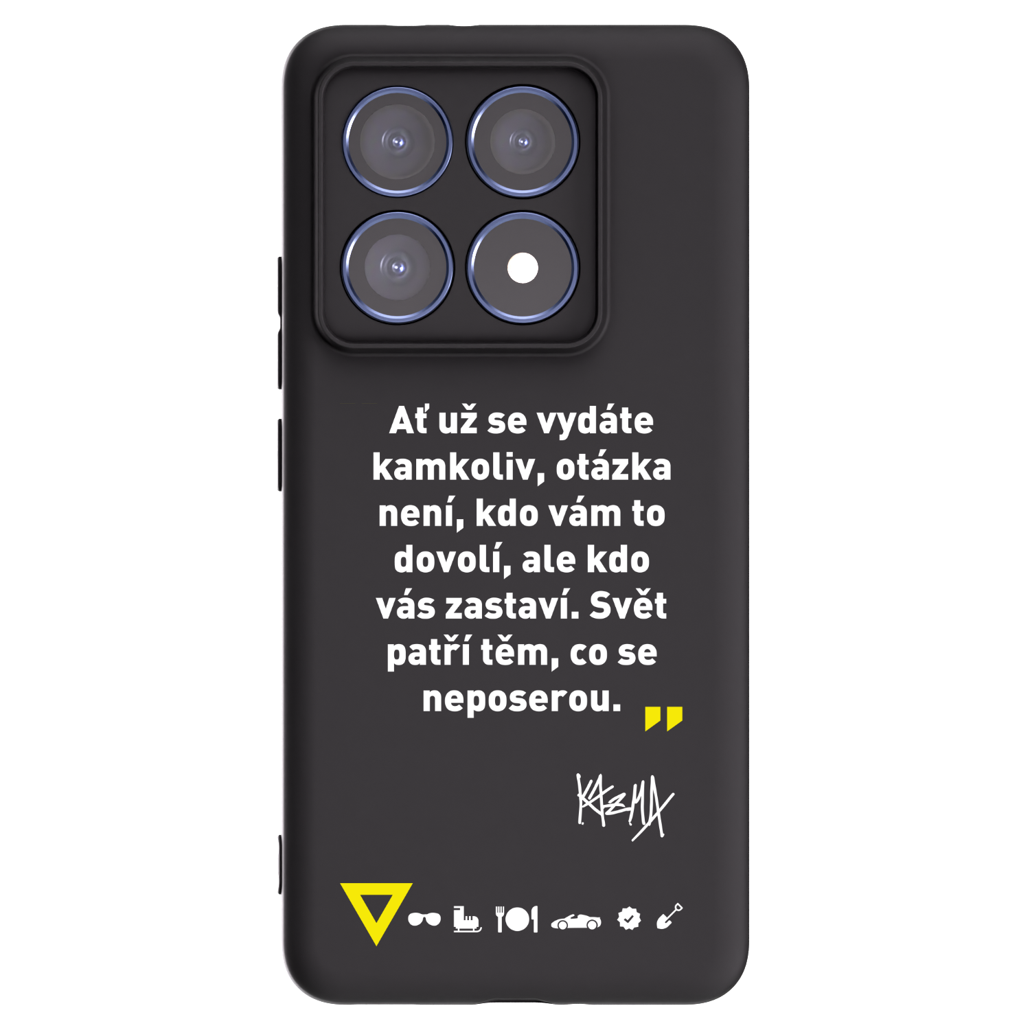 Picasee silikónový čierny obal pre Xiaomi 14T Pro - Kazma - SVĚT PATŘÍ TĚM, CO SE NEPOSEROU