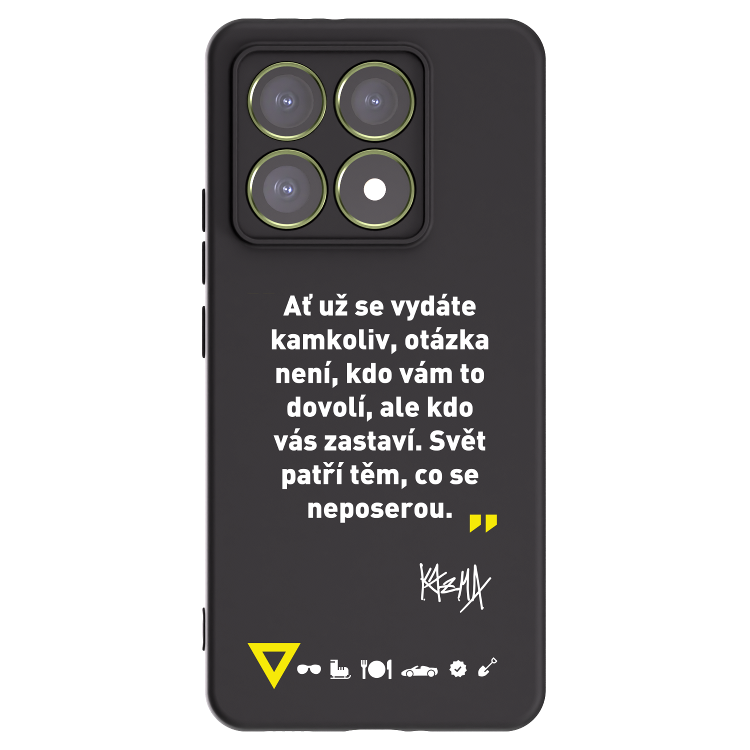 Picasee silikónový čierny obal pre Xiaomi 14T - Kazma - SVĚT PATŘÍ TĚM, CO SE NEPOSEROU