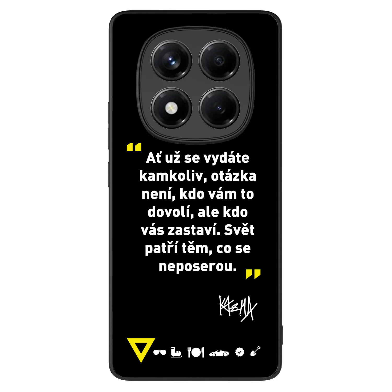 Picasee ULTIMATE CASE pro Xiaomi Redmi Note 14 Pro+ 5G - Kazma - SVĚT PATŘÍ TĚM, CO SE NEPOSEROU