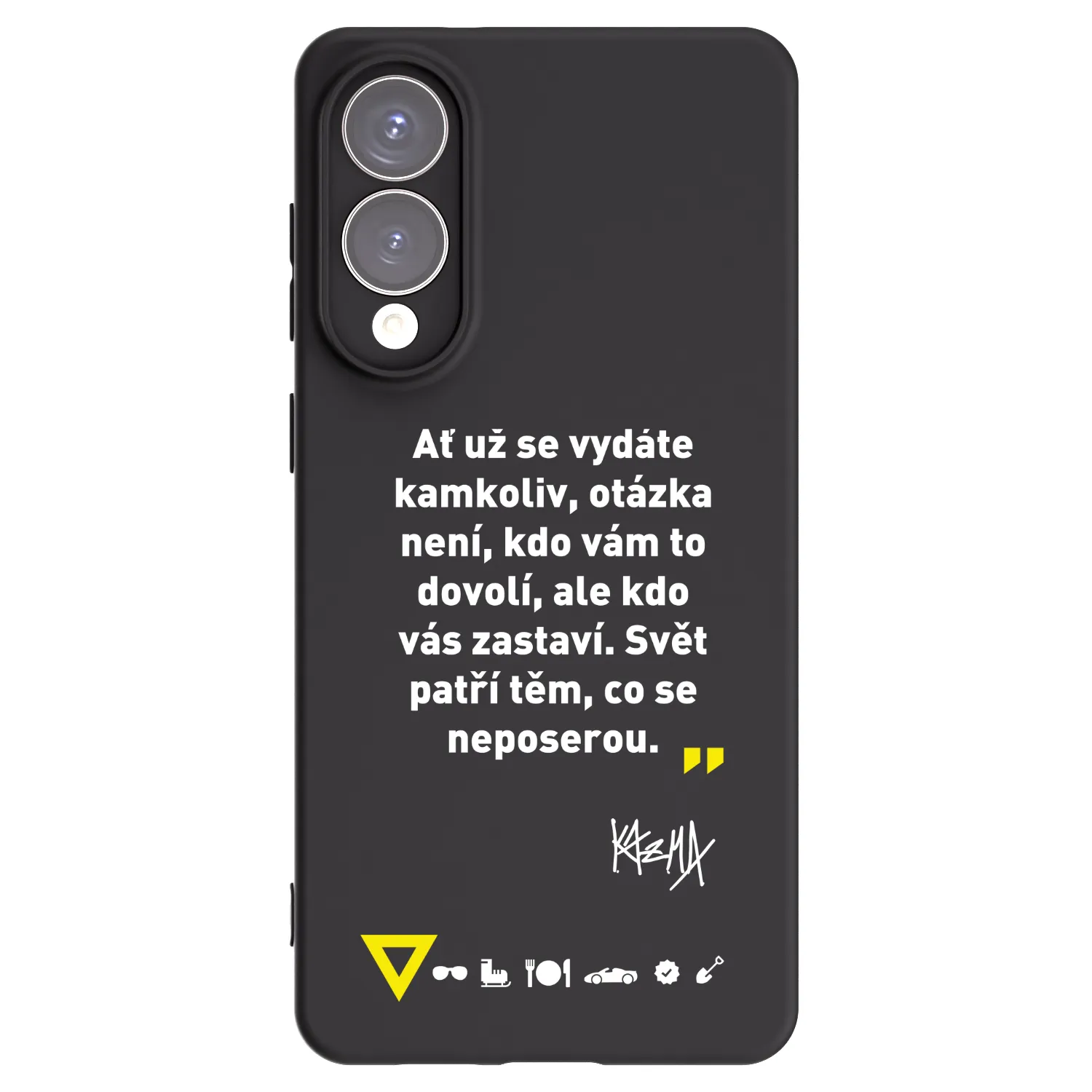 Silikónový čierny obal pre Samsung Galaxy S25 Edge 5G - Kazma - SVĚT PATŘÍ TĚM, CO SE NEPOSEROU