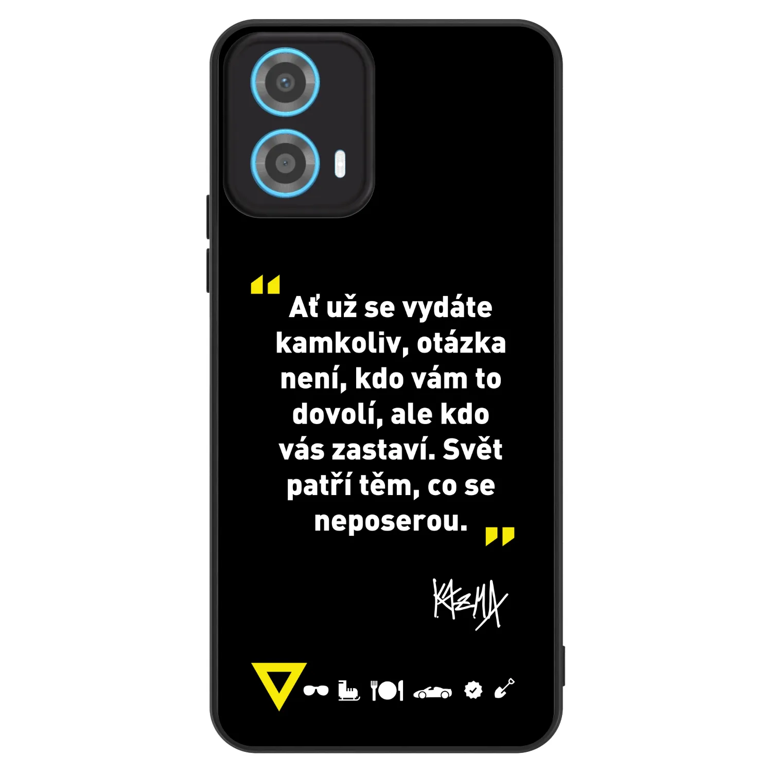 Picasee ULTIMATE CASE pro Motorola Moto G34 5G - Kazma - SVĚT PATŘÍ TĚM, CO SE NEPOSEROU