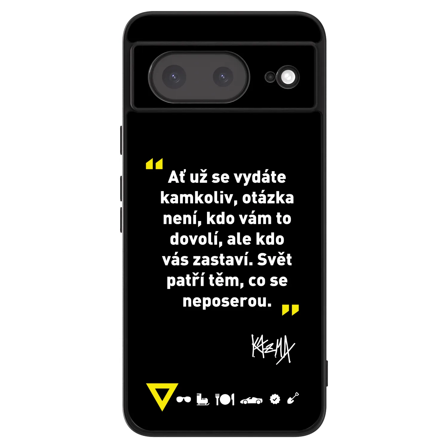 Picasee ULTIMATE CASE pro Google Pixel 8a - Kazma - SVĚT PATŘÍ TĚM, CO SE NEPOSEROU