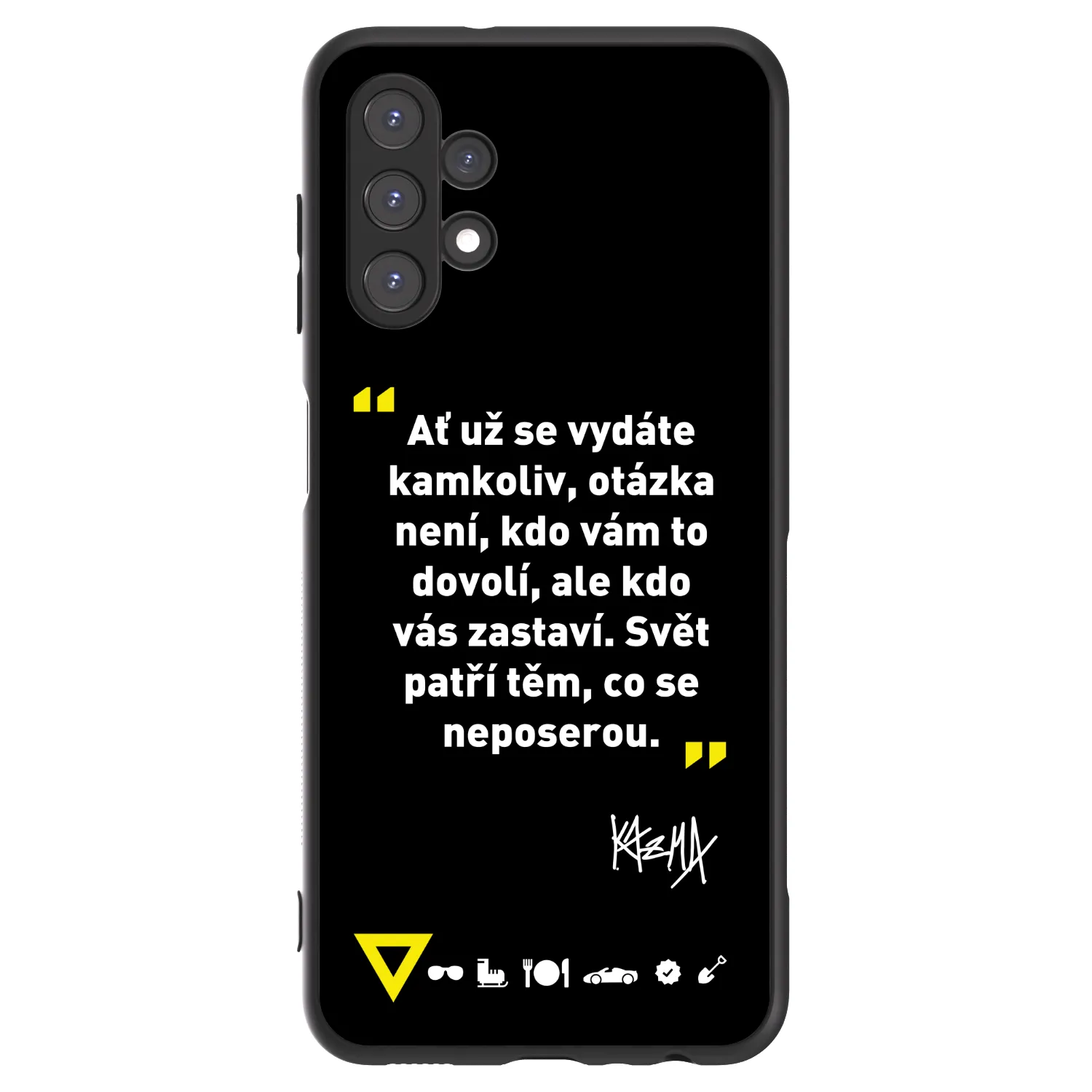 Picasee ULTIMATE CASE pro Samsung Galaxy A13 5G - Kazma - SVĚT PATŘÍ TĚM, CO SE NEPOSEROU