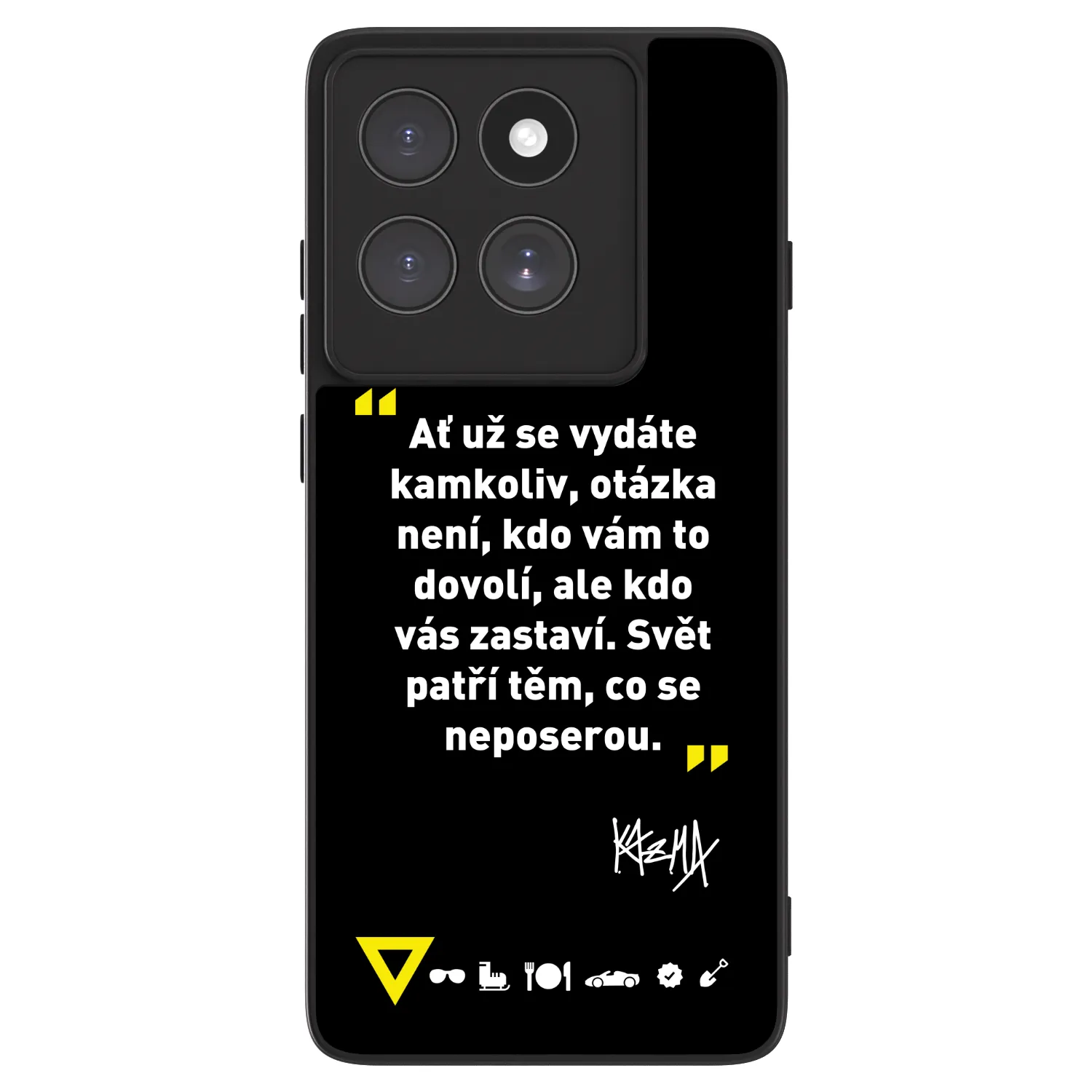 Picasee ULTIMATE CASE pro Motorola Edge 60 Pro - Kazma - SVĚT PATŘÍ TĚM, CO SE NEPOSEROU