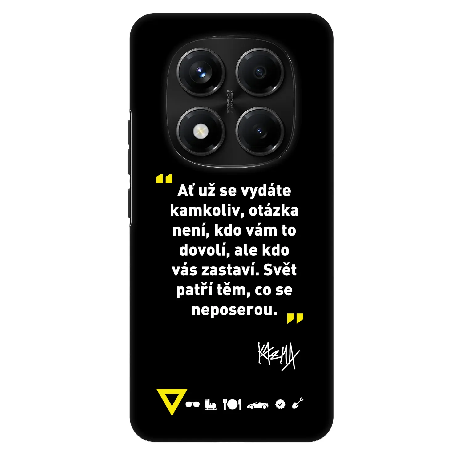 Picasee Fashion Case pre Xiaomi Redmi Note 14 Pro+ 5G - Kazma - SVĚT PATŘÍ TĚM, CO SE NEPOSEROU