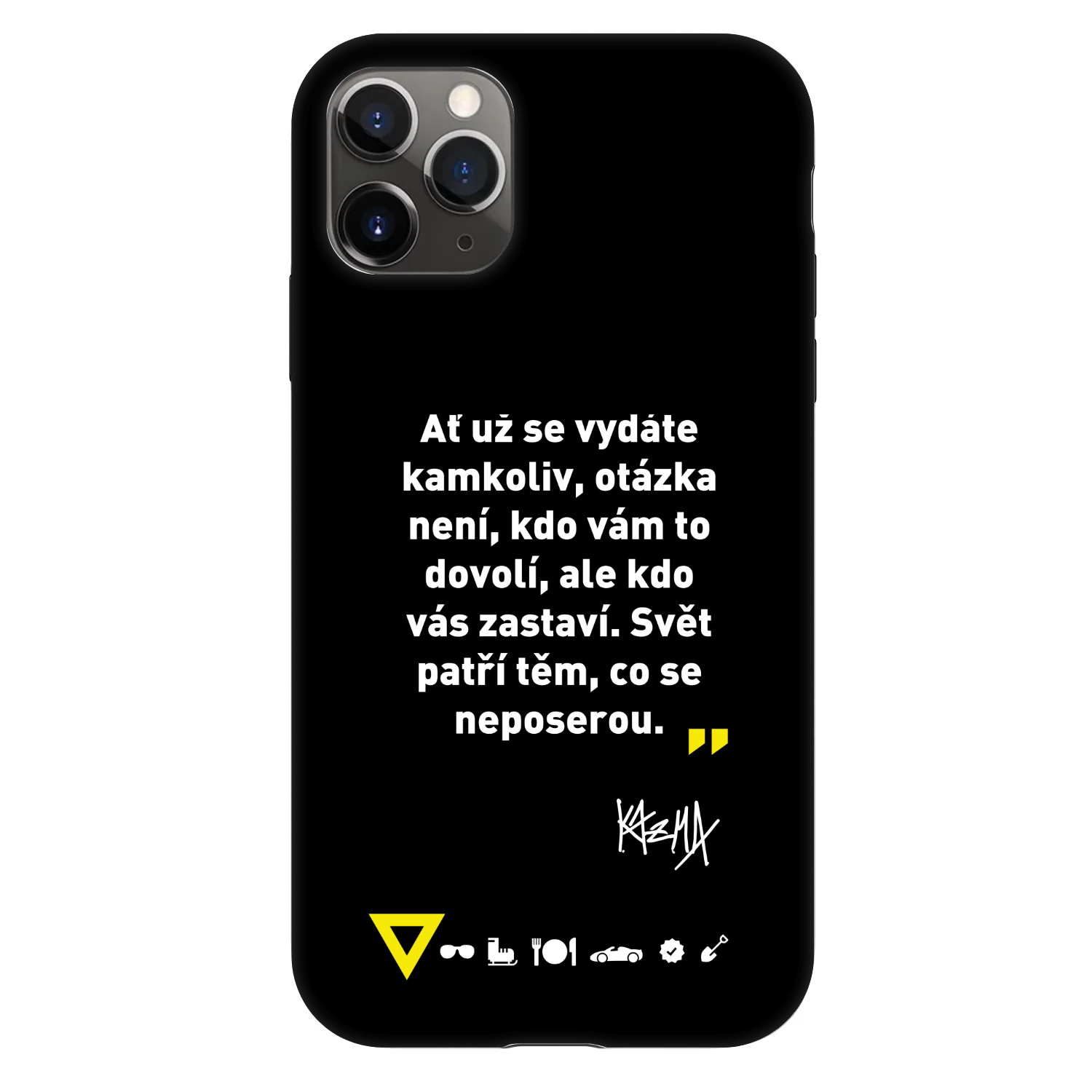 Picasee Fashion Case pre Apple iPhone 11 Pro - Kazma - SVĚT PATŘÍ TĚM, CO SE NEPOSEROU