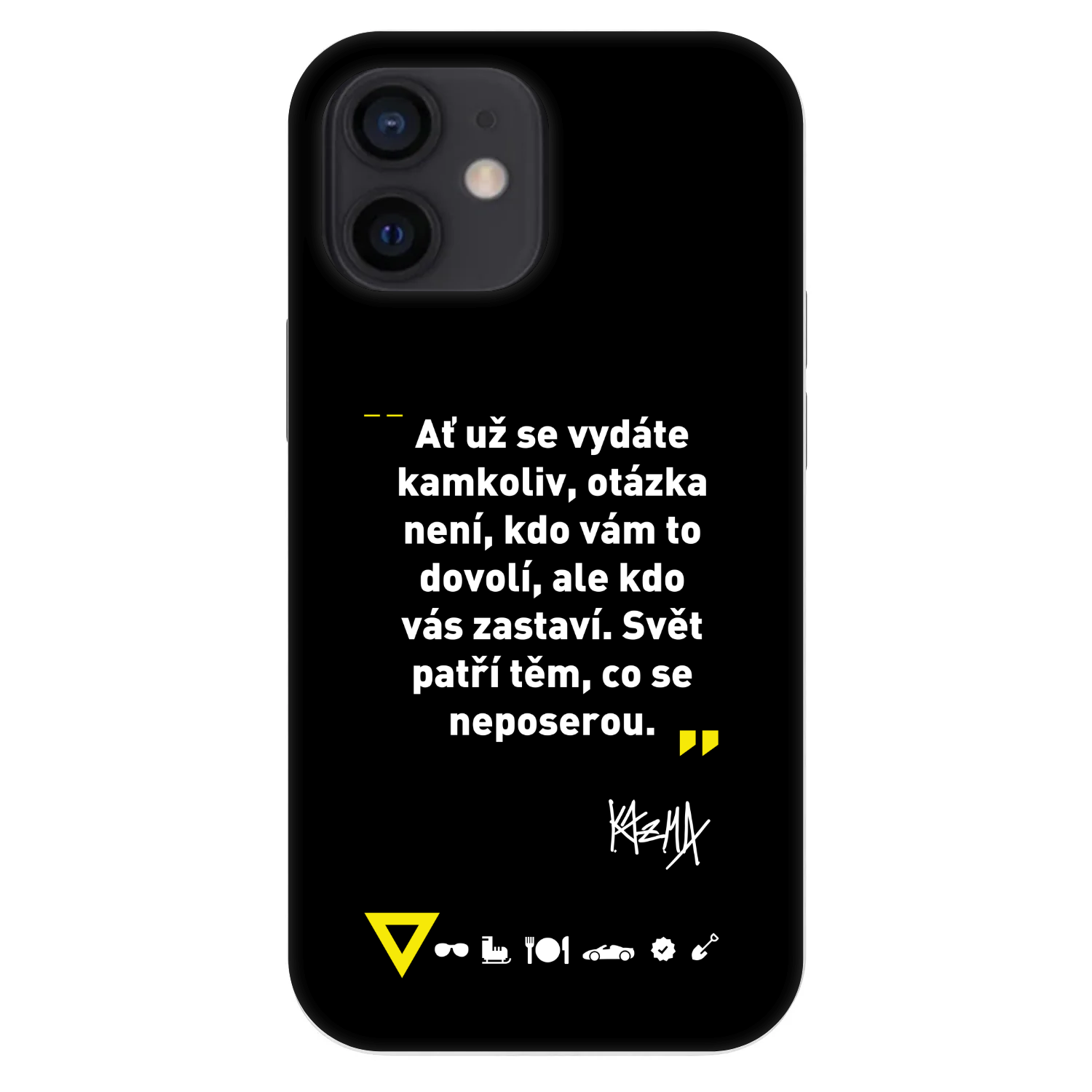 Picasee Fashion Case pre Apple iPhone 12 mini - Kazma - SVĚT PATŘÍ TĚM, CO SE NEPOSEROU