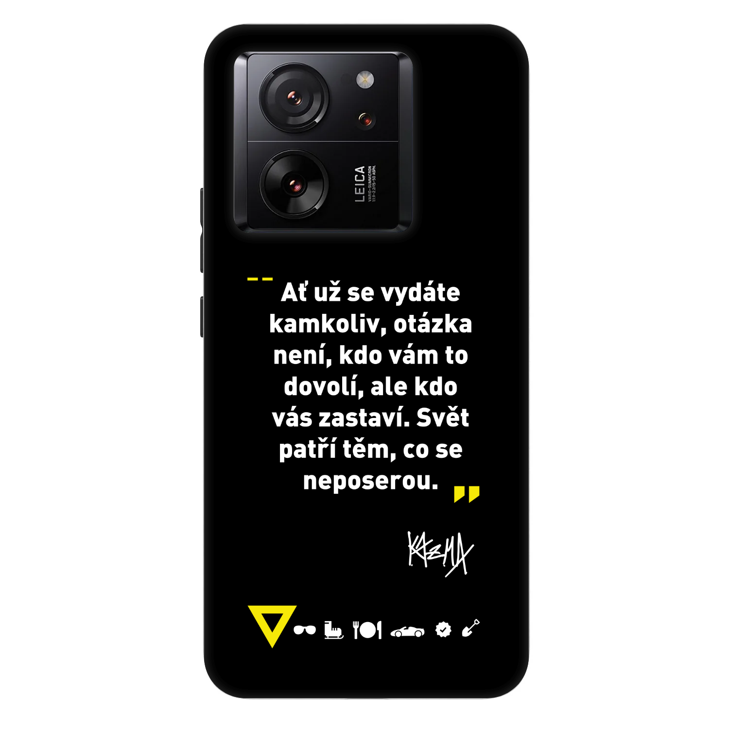 Picasee Fashion Case pre Xiaomi 13T Pro - Kazma - SVĚT PATŘÍ TĚM, CO SE NEPOSEROU