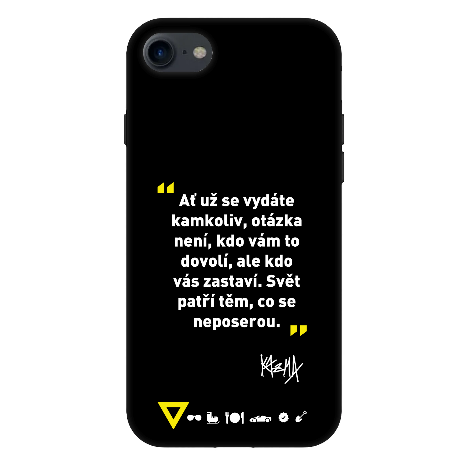 Picasee Fashion Case pre Apple iPhone 7 - Kazma - SVĚT PATŘÍ TĚM, CO SE NEPOSEROU