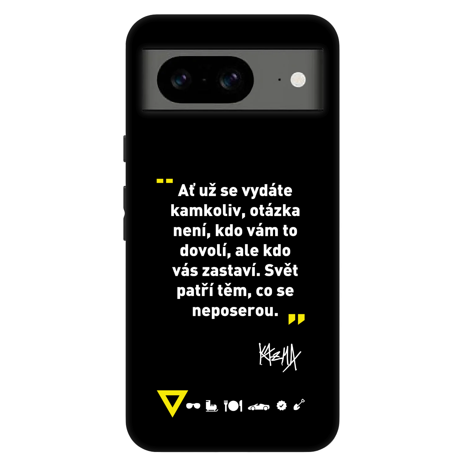 Picasee Fashion Case pre Google Pixel 8 Pro - Kazma - SVĚT PATŘÍ TĚM, CO SE NEPOSEROU