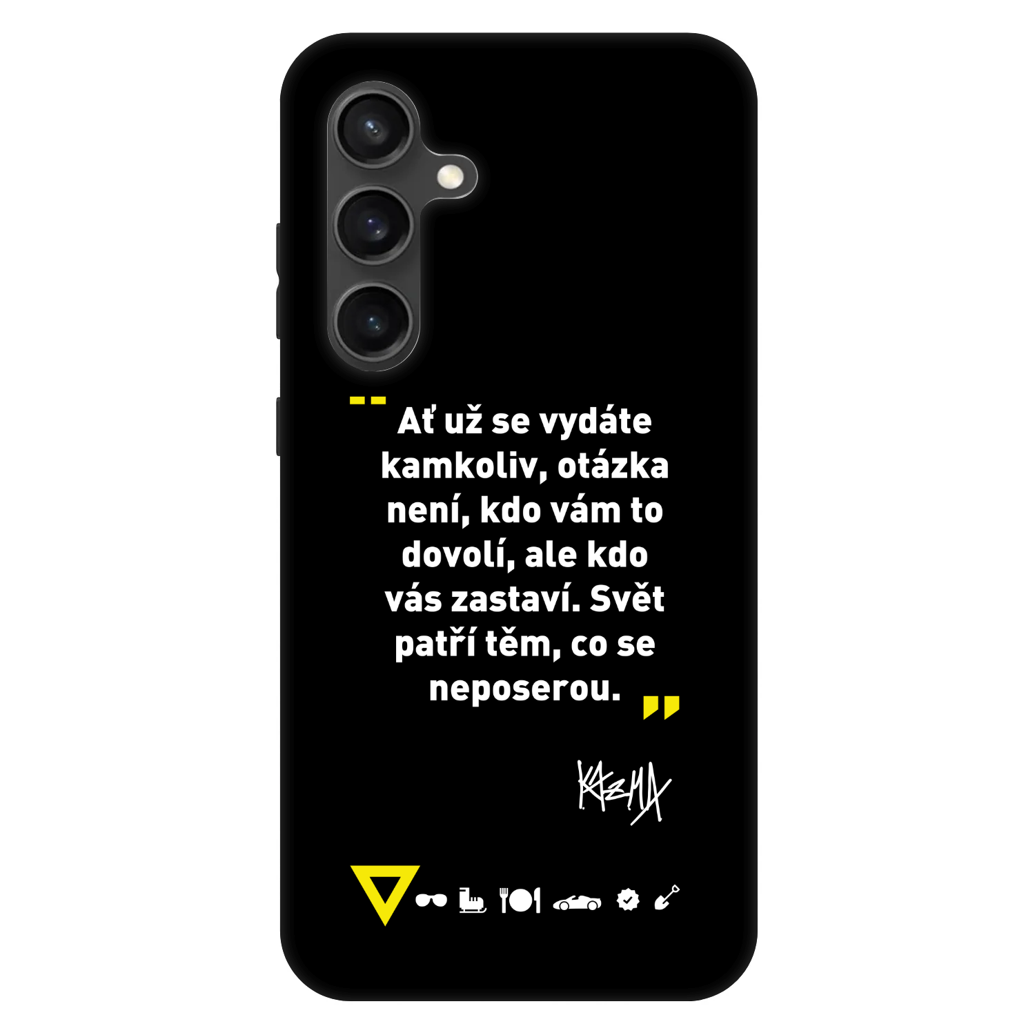 Picasee Fashion Case pre Samsung Galaxy S24 FE S721B - Kazma - SVĚT PATŘÍ TĚM, CO SE NEPOSEROU
