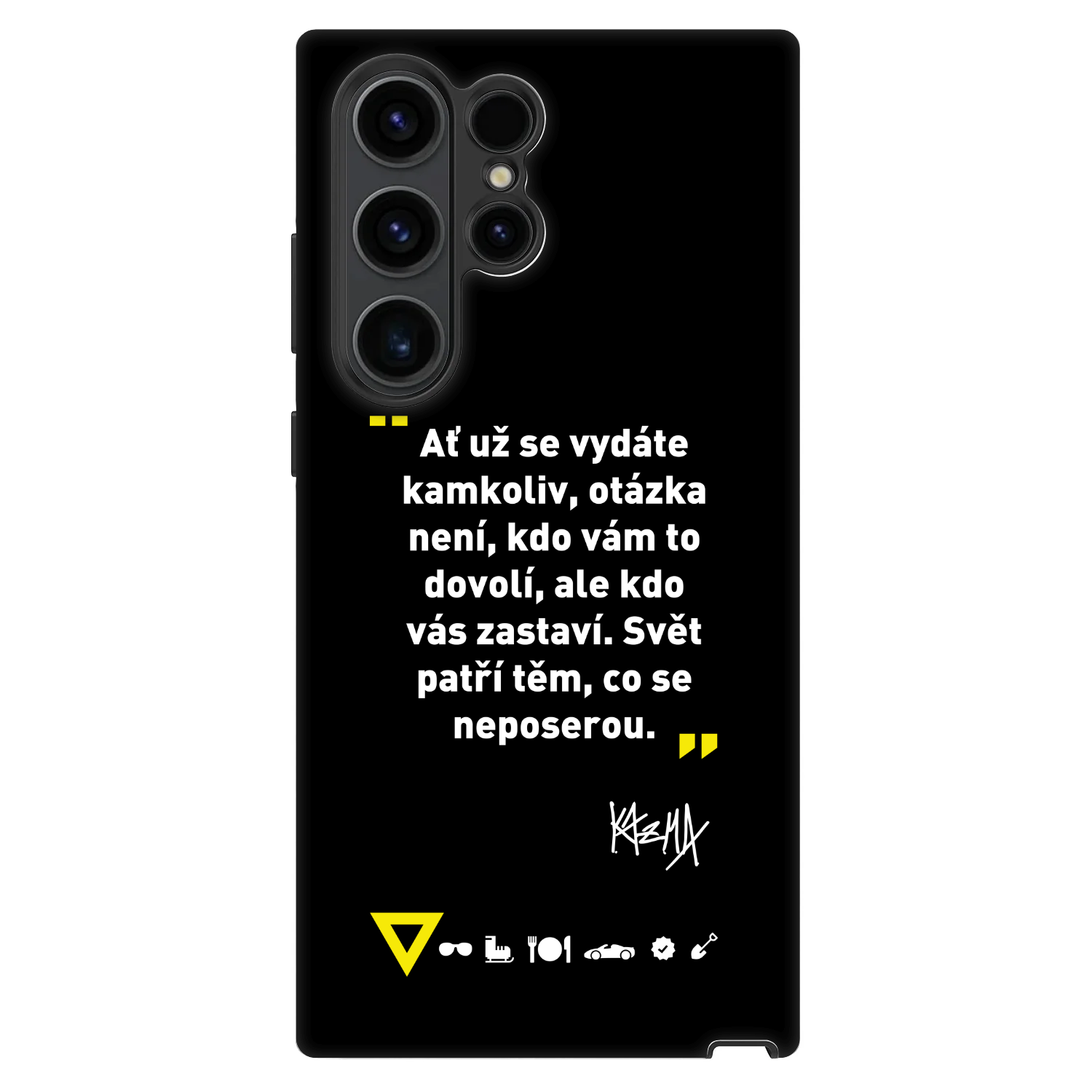 Picasee Fashion Case pre Samsung Galaxy S23 Ultra 5G - Kazma - SVĚT PATŘÍ TĚM, CO SE NEPOSEROU