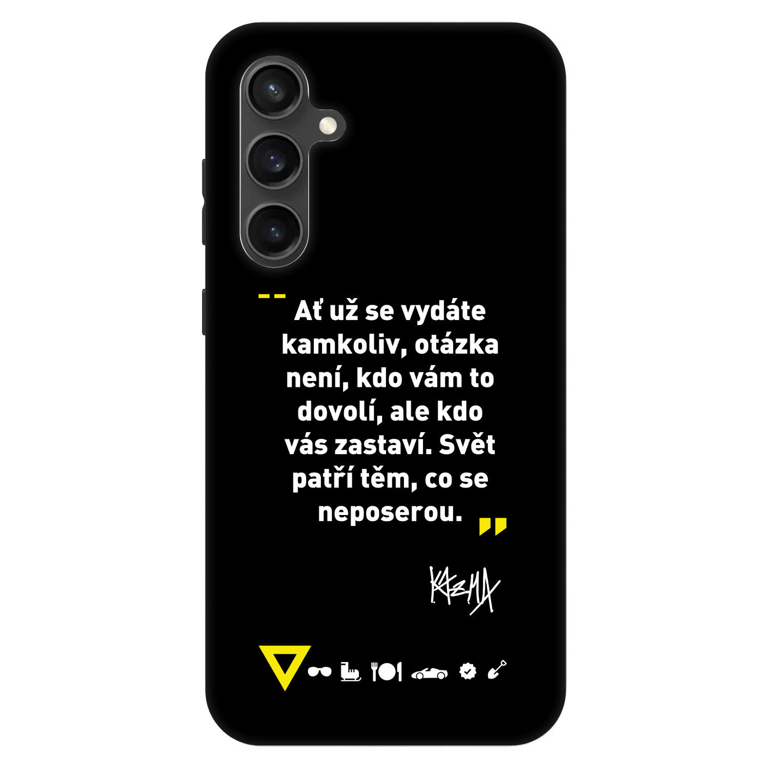 Picasee Fashion Case pre Samsung Galaxy S23 FE S711B - Kazma - SVĚT PATŘÍ TĚM, CO SE NEPOSEROU